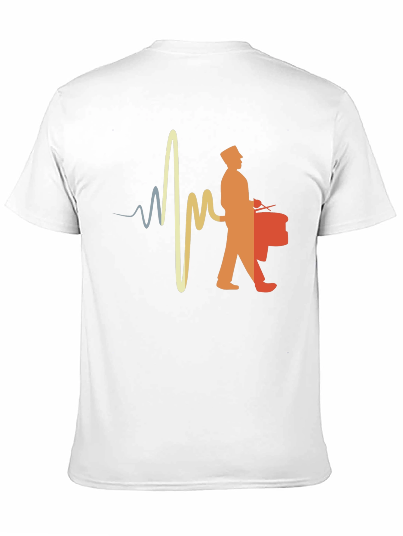 Drumline Heartbeat T-Shirt - Music Lover Tee
