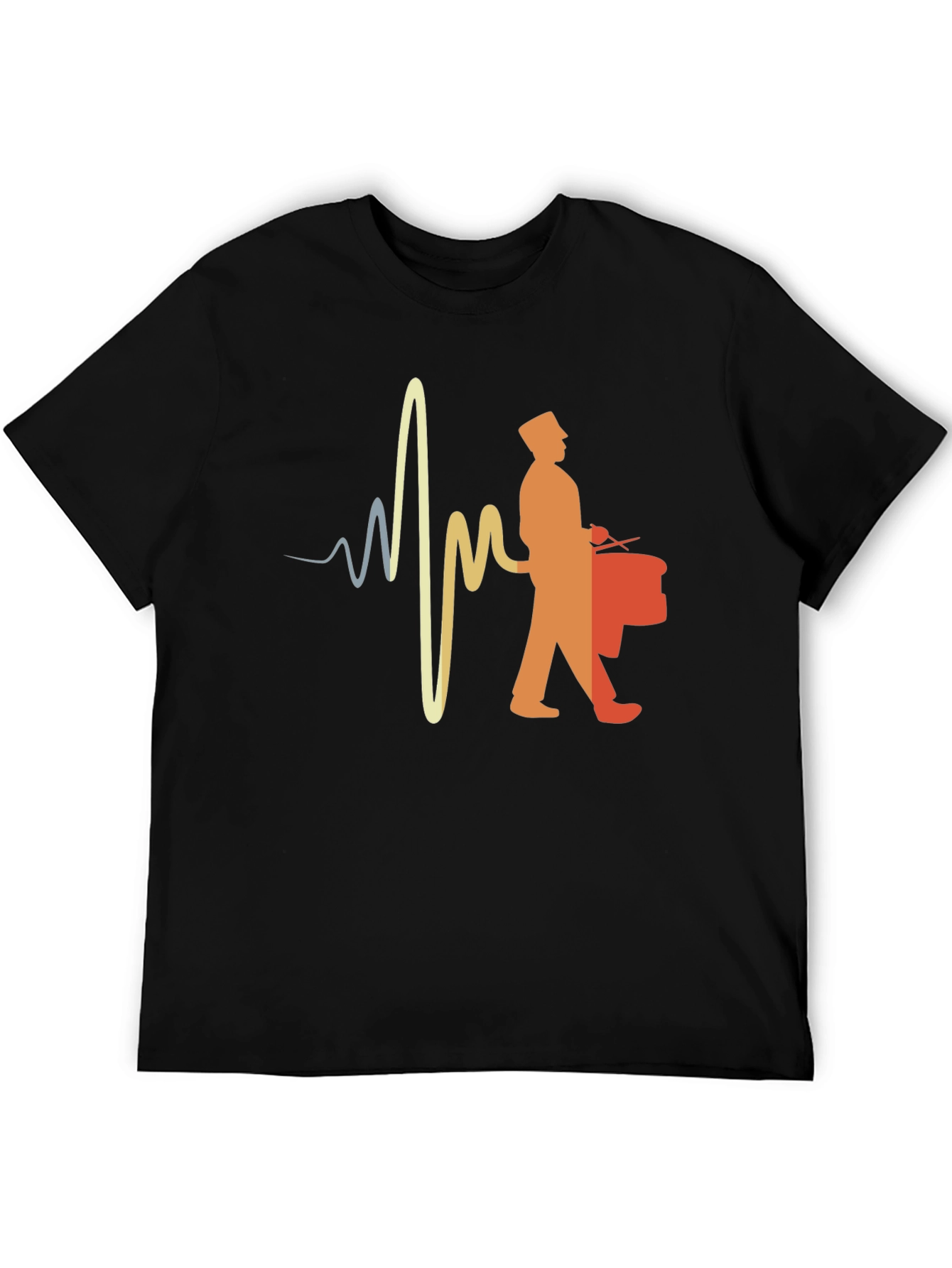 Drumline Heartbeat T-Shirt - Music Lover Tee