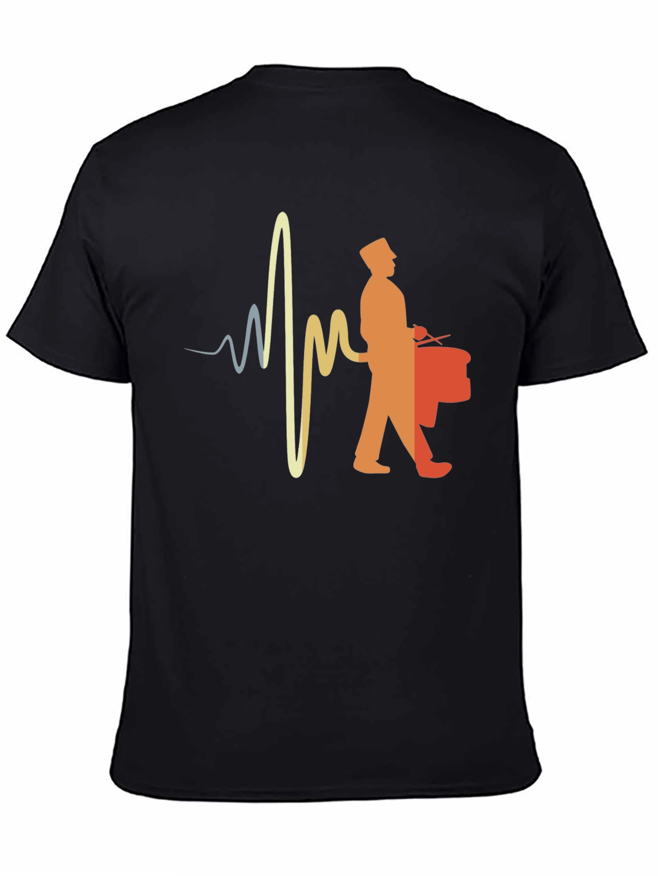 Drumline Heartbeat T-Shirt - Music Lover Tee