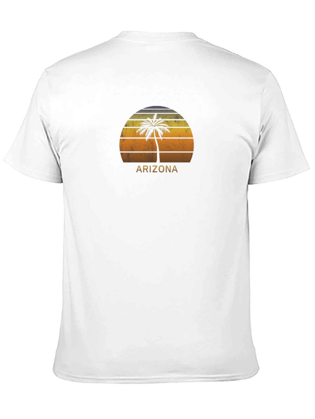 Arizona Palm Tree Sunset Graphic Tee - Black