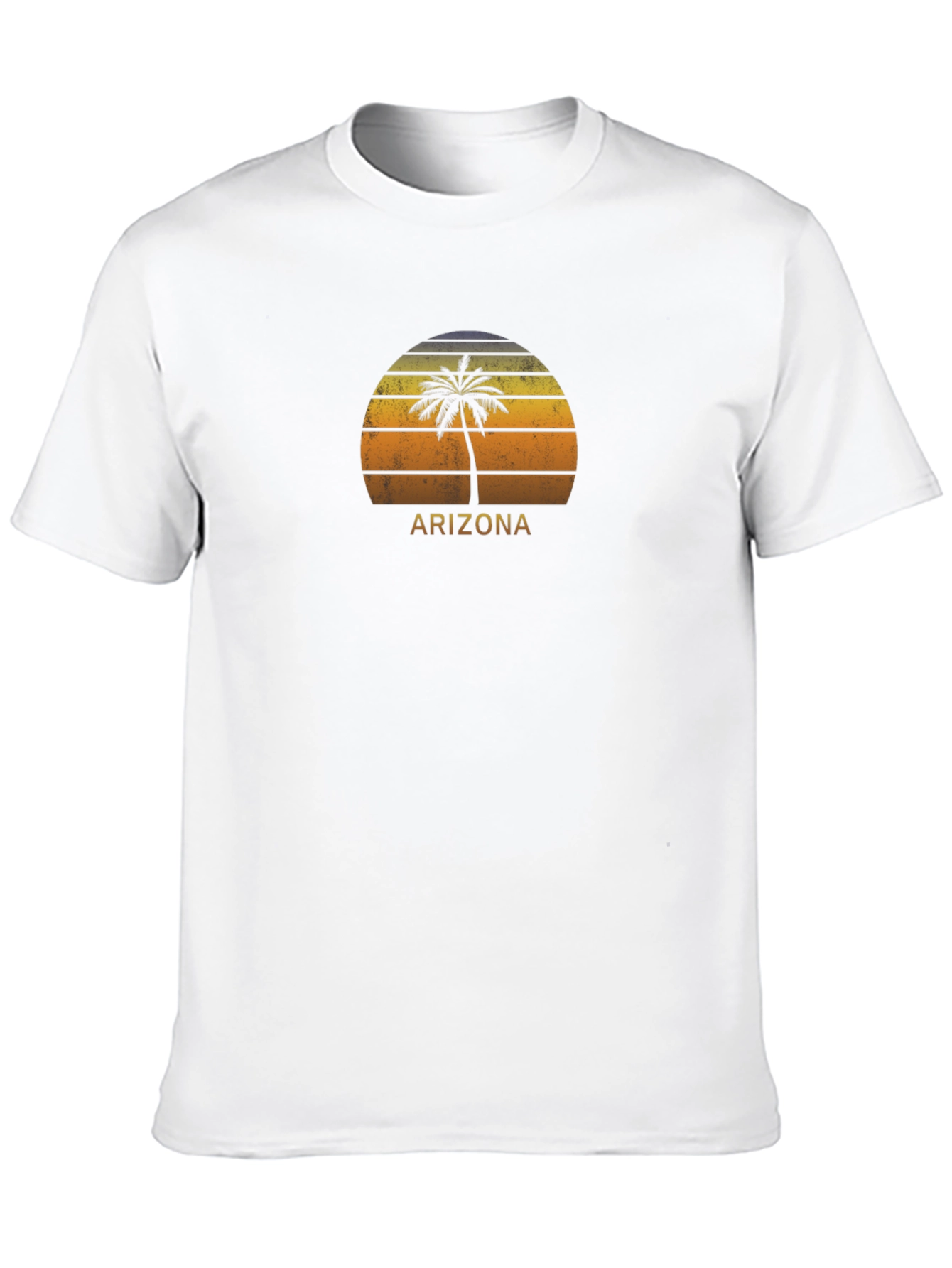 Arizona Palm Tree Sunset Graphic Tee - Black