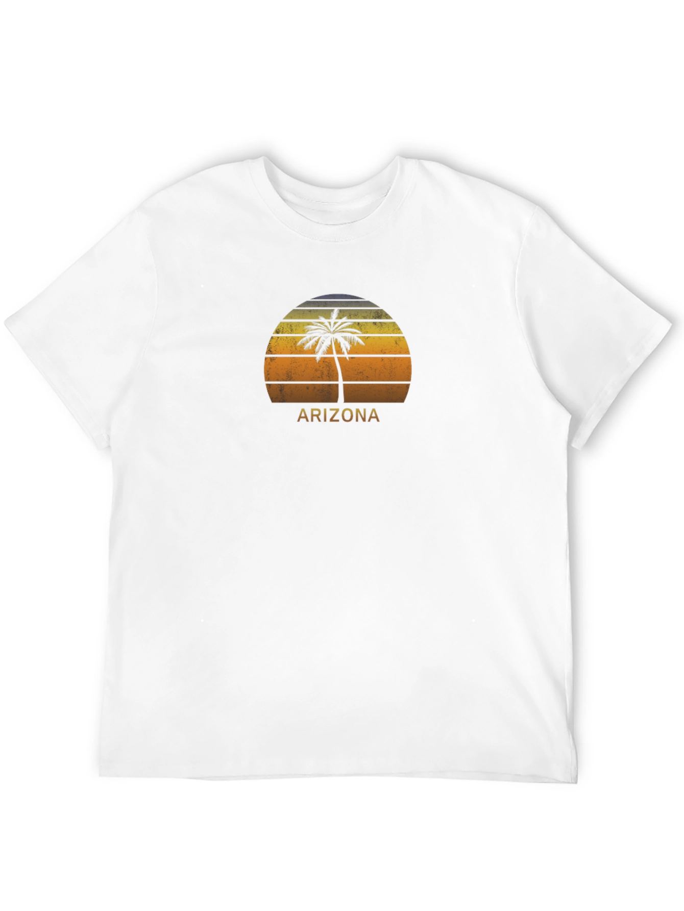 Arizona Palm Tree Sunset Graphic Tee - Black