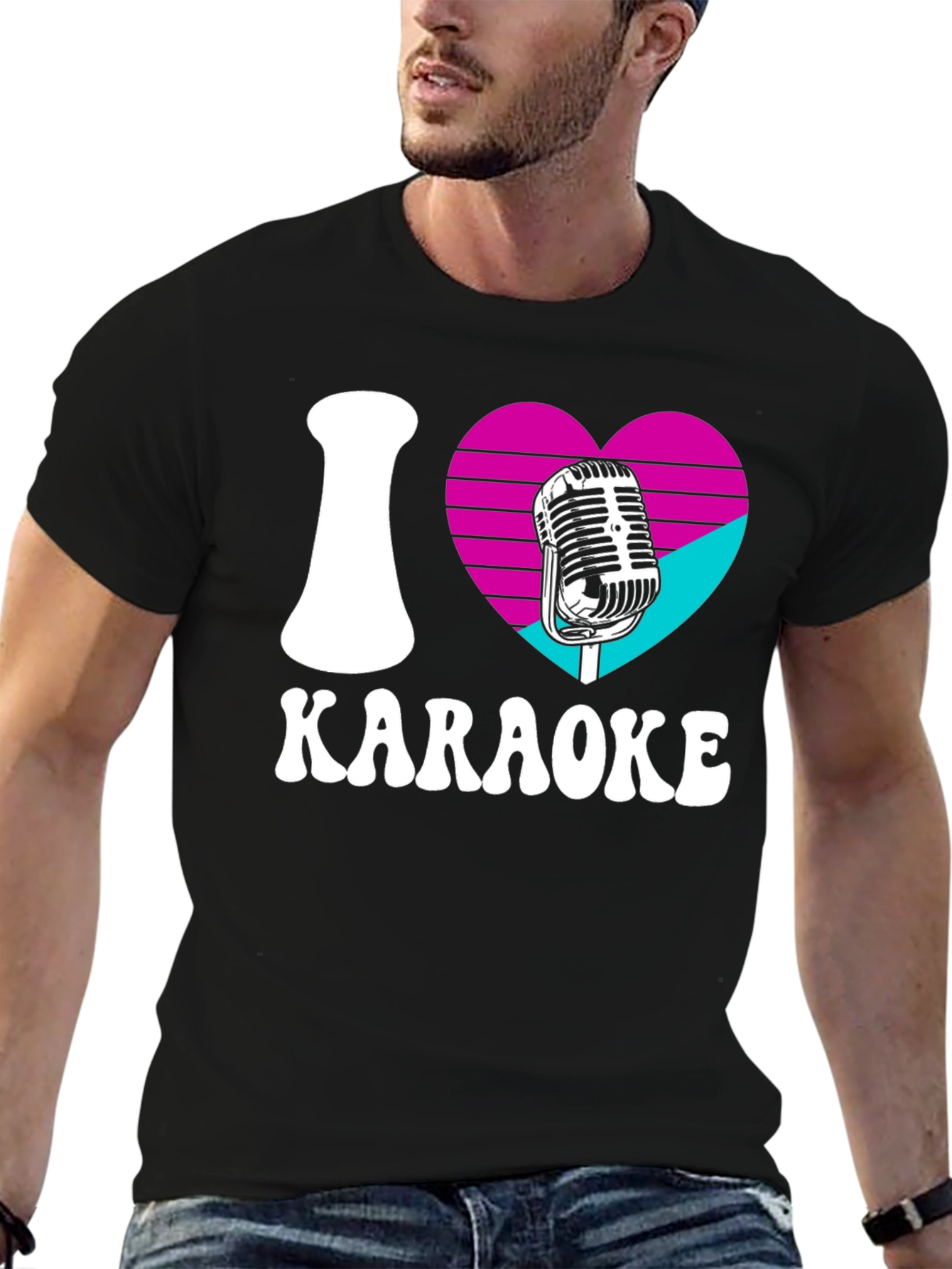 I Love Karaoke Graphic T-Shirt