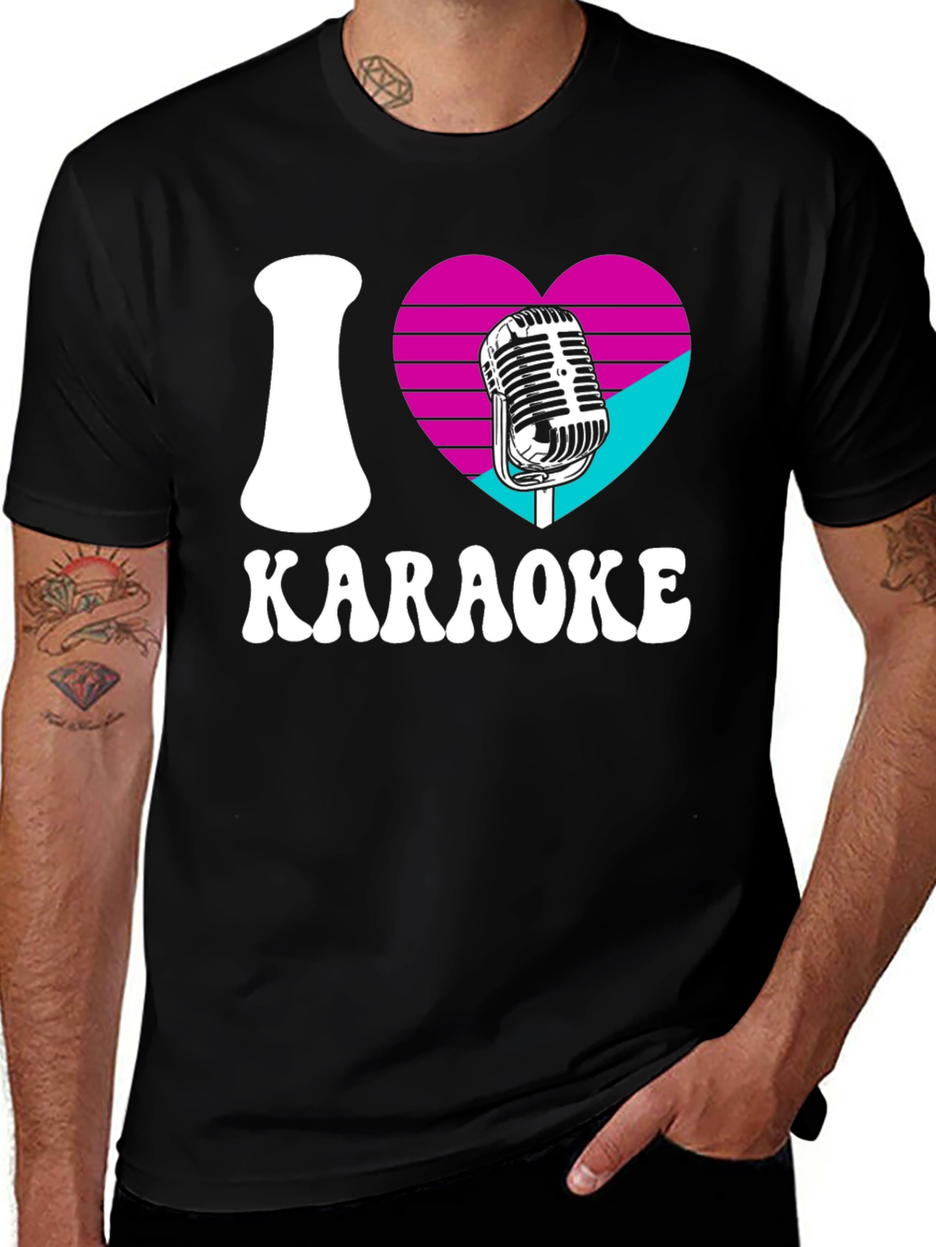 I Love Karaoke Graphic T-Shirt