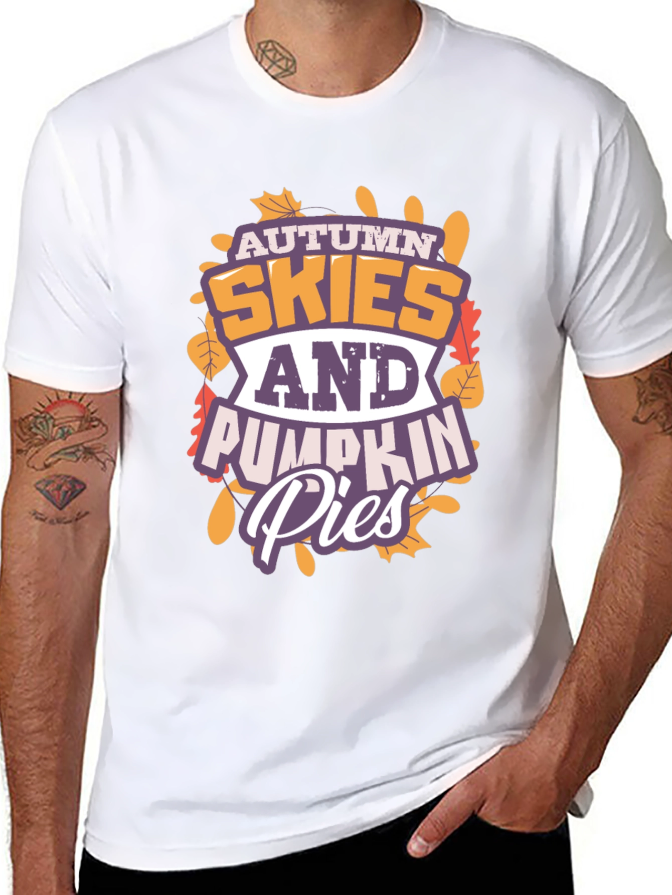 Autumn Skies & Pumpkin Pies Graphic T-Shirt