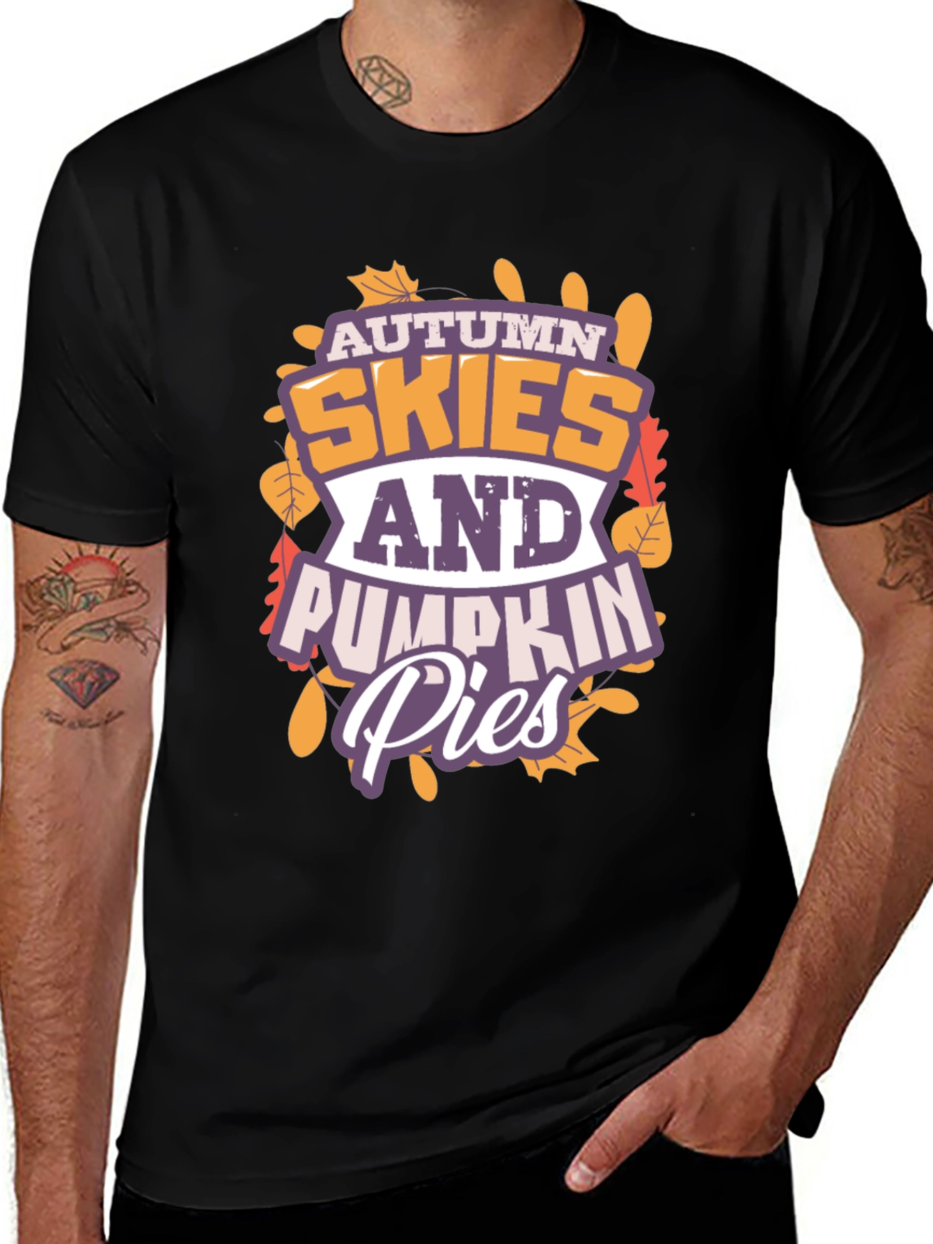 Autumn Skies & Pumpkin Pies Graphic T-Shirt