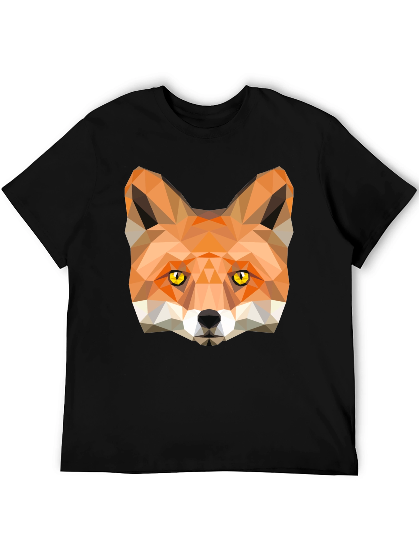 Geometric Fox Graphic Tee - Modern Style