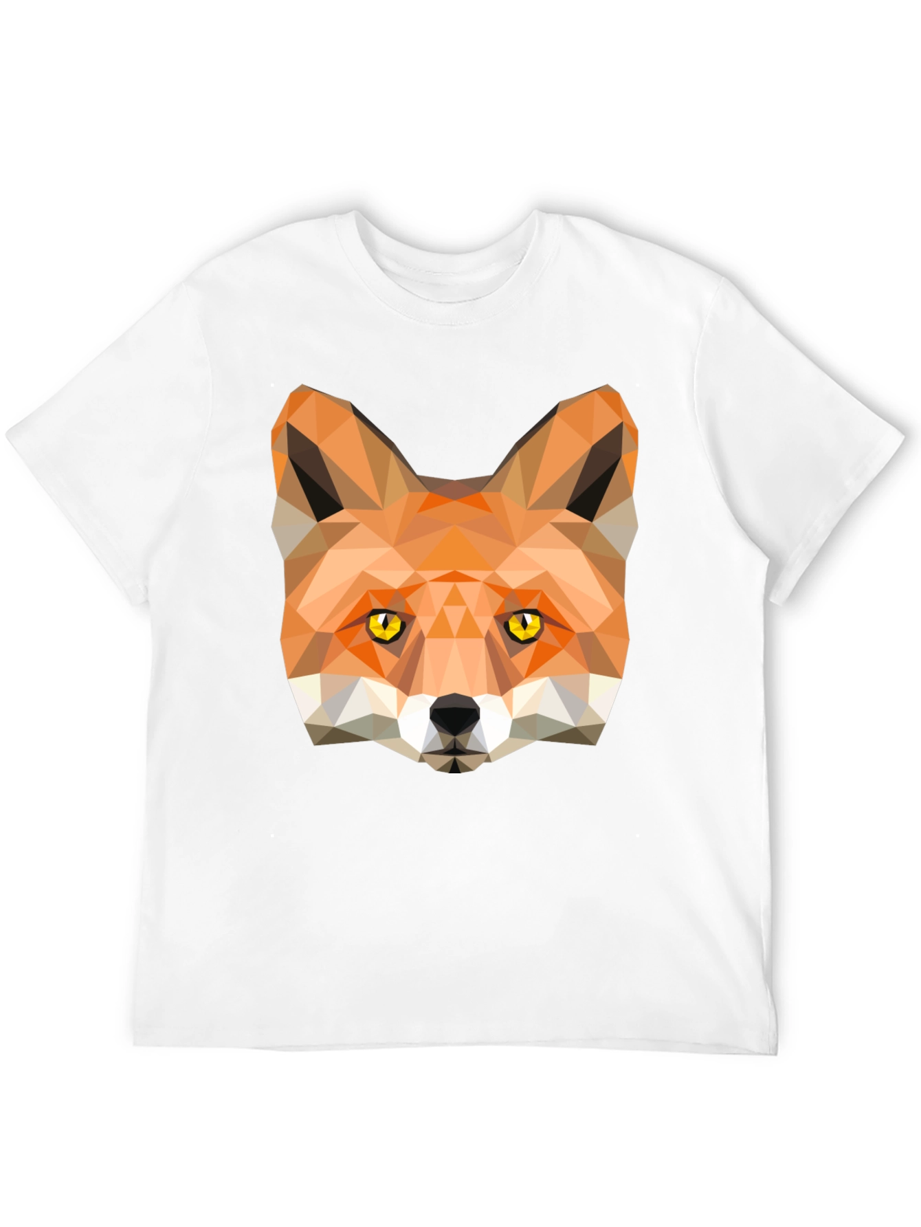 Geometric Fox Graphic Tee - Modern Style