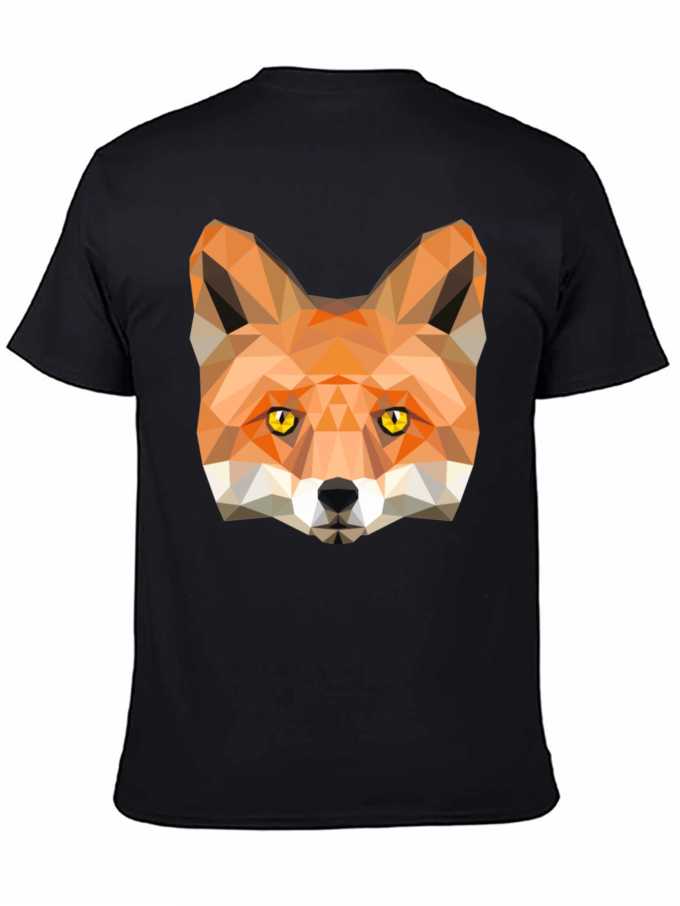 Geometric Fox Graphic Tee - Modern Style