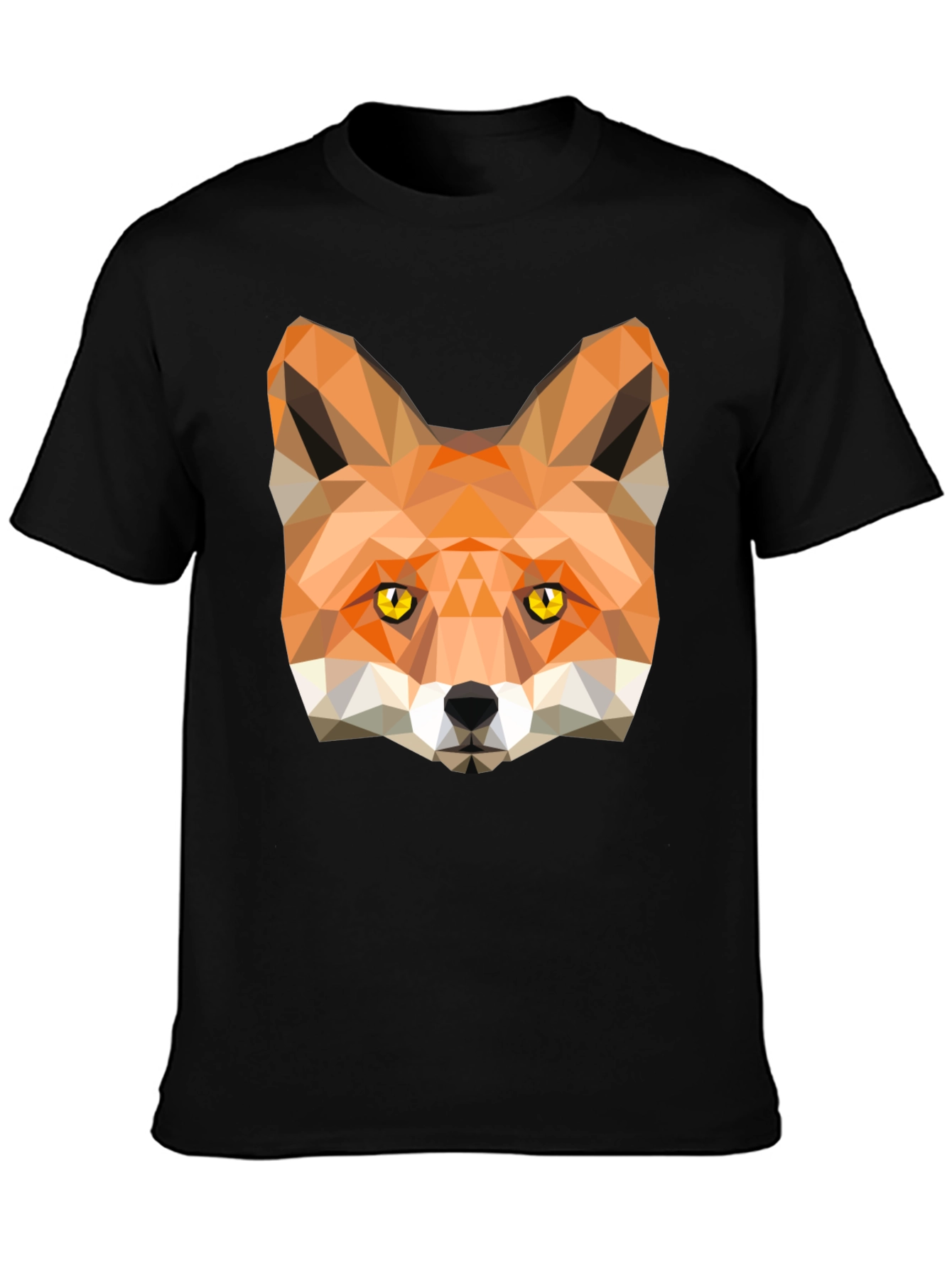 Geometric Fox Graphic Tee - Modern Style