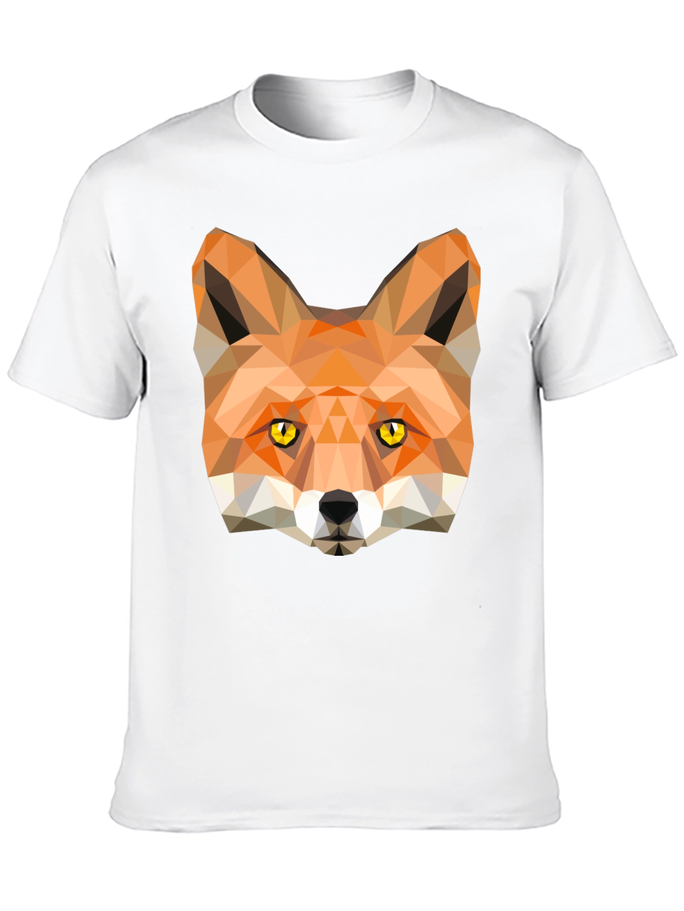 Geometric Fox Graphic Tee - Modern Style