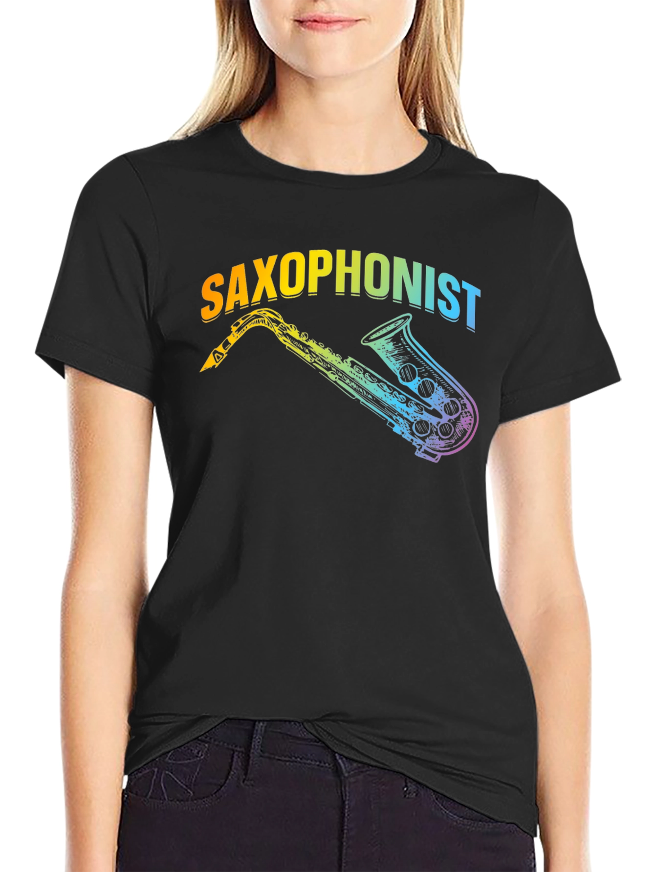 Saxophonist Rainbow T-Shirt - Music Lover Tee