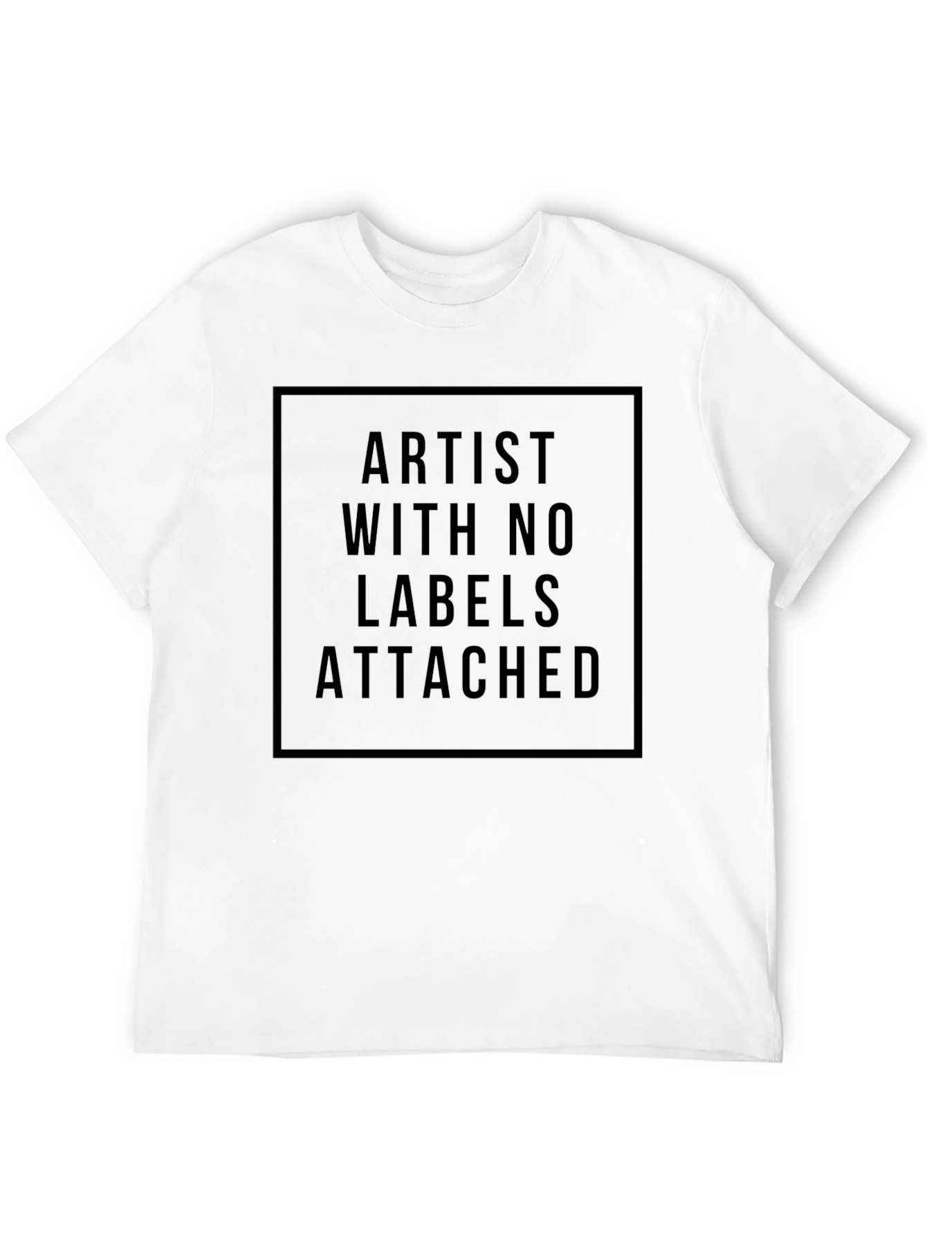 Artist With No Labels Attached Black T-Shirt