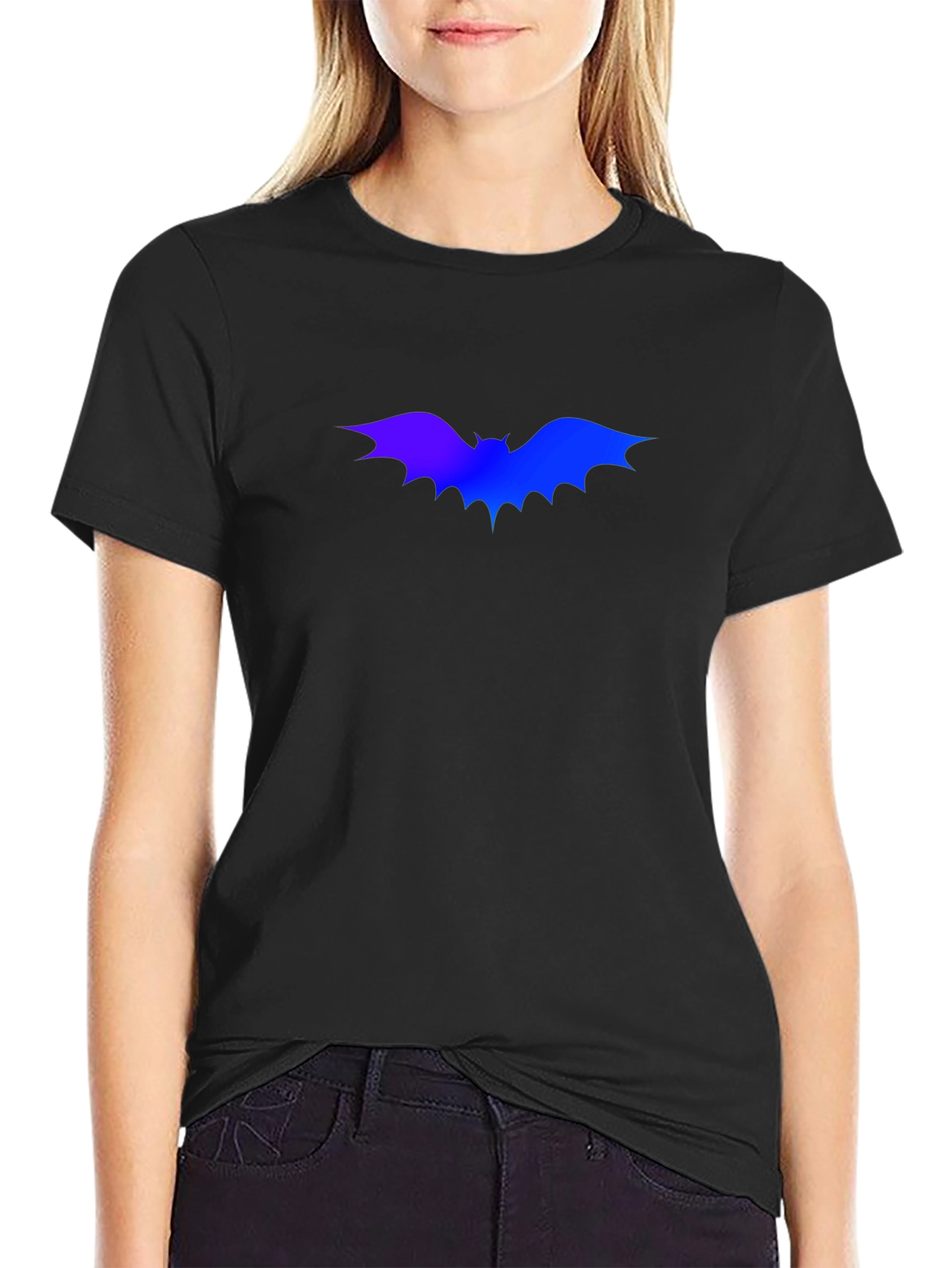 Bat Graphic Black T-Shirt