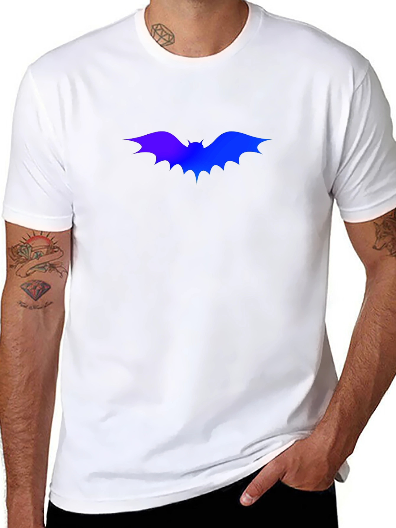Bat Graphic Black T-Shirt