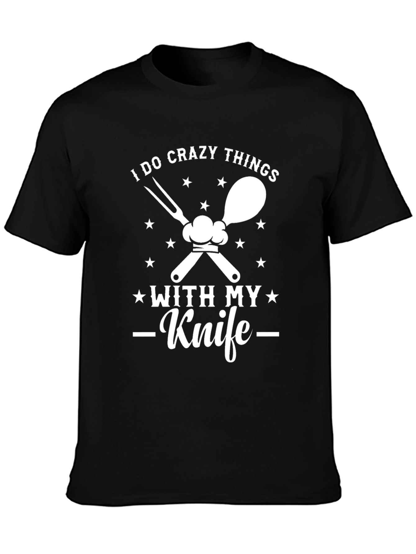 Crazy Things Knife Black T-Shirt