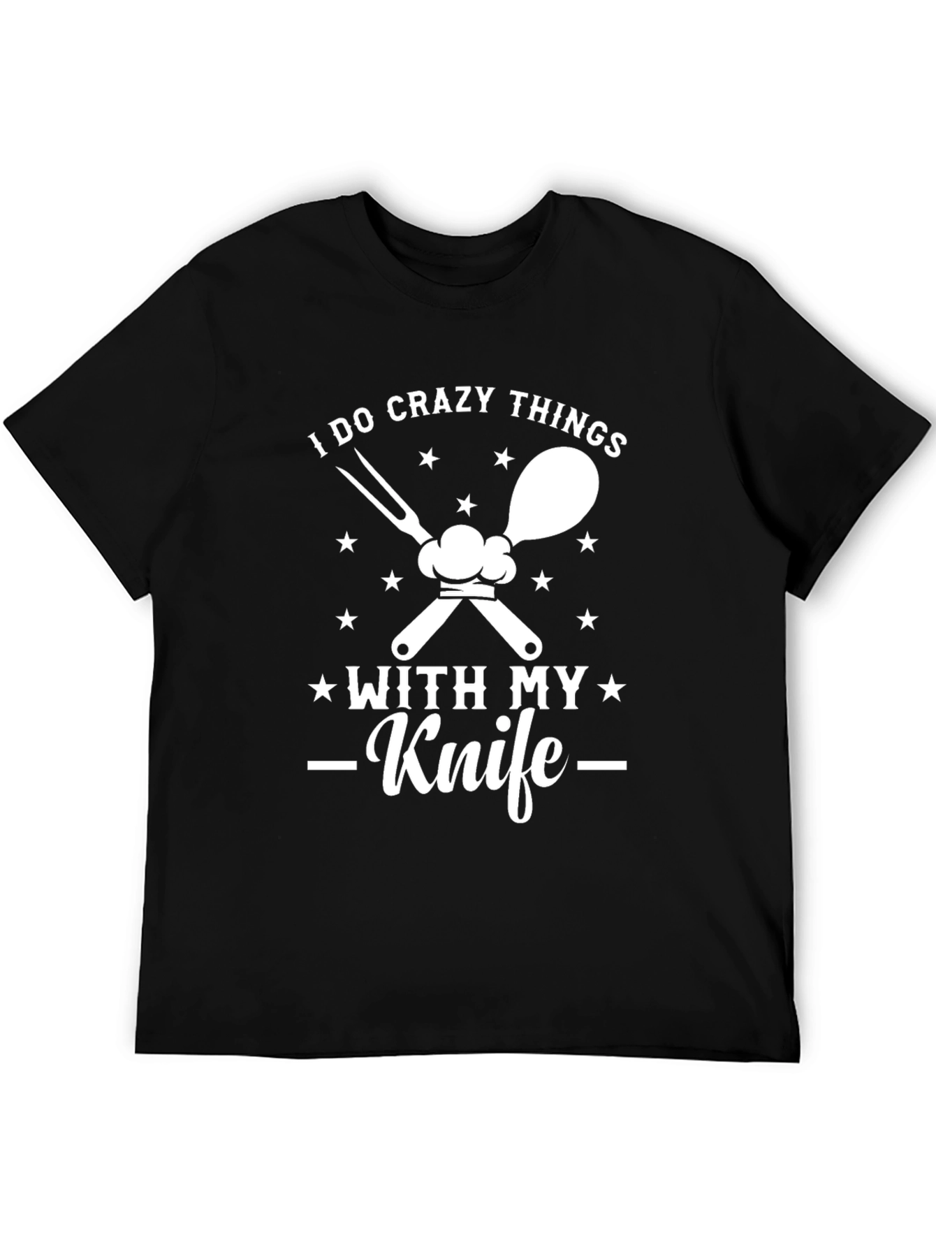 Crazy Things Knife Black T-Shirt