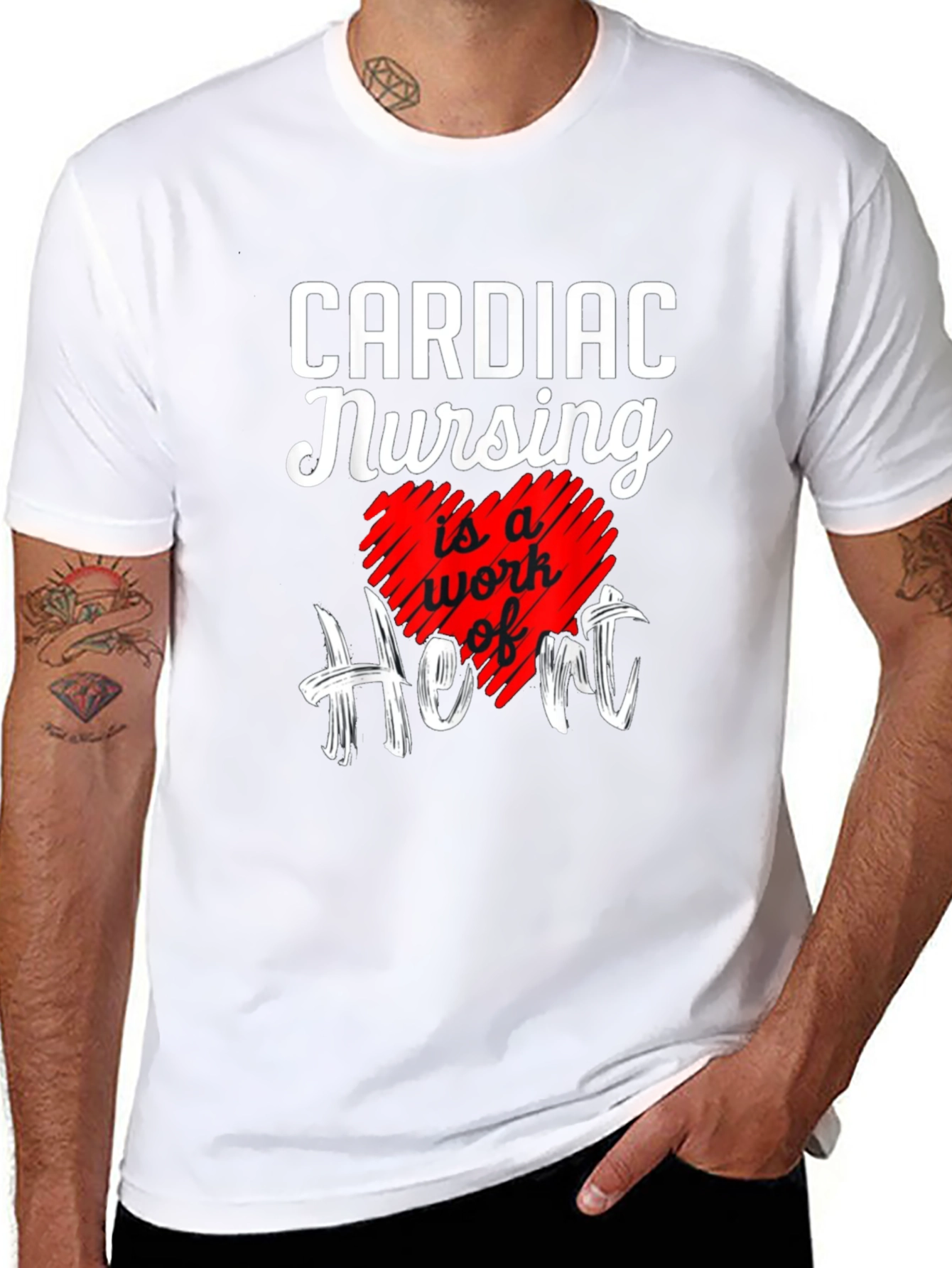 Cardiac Nursing Heart T-Shirt
