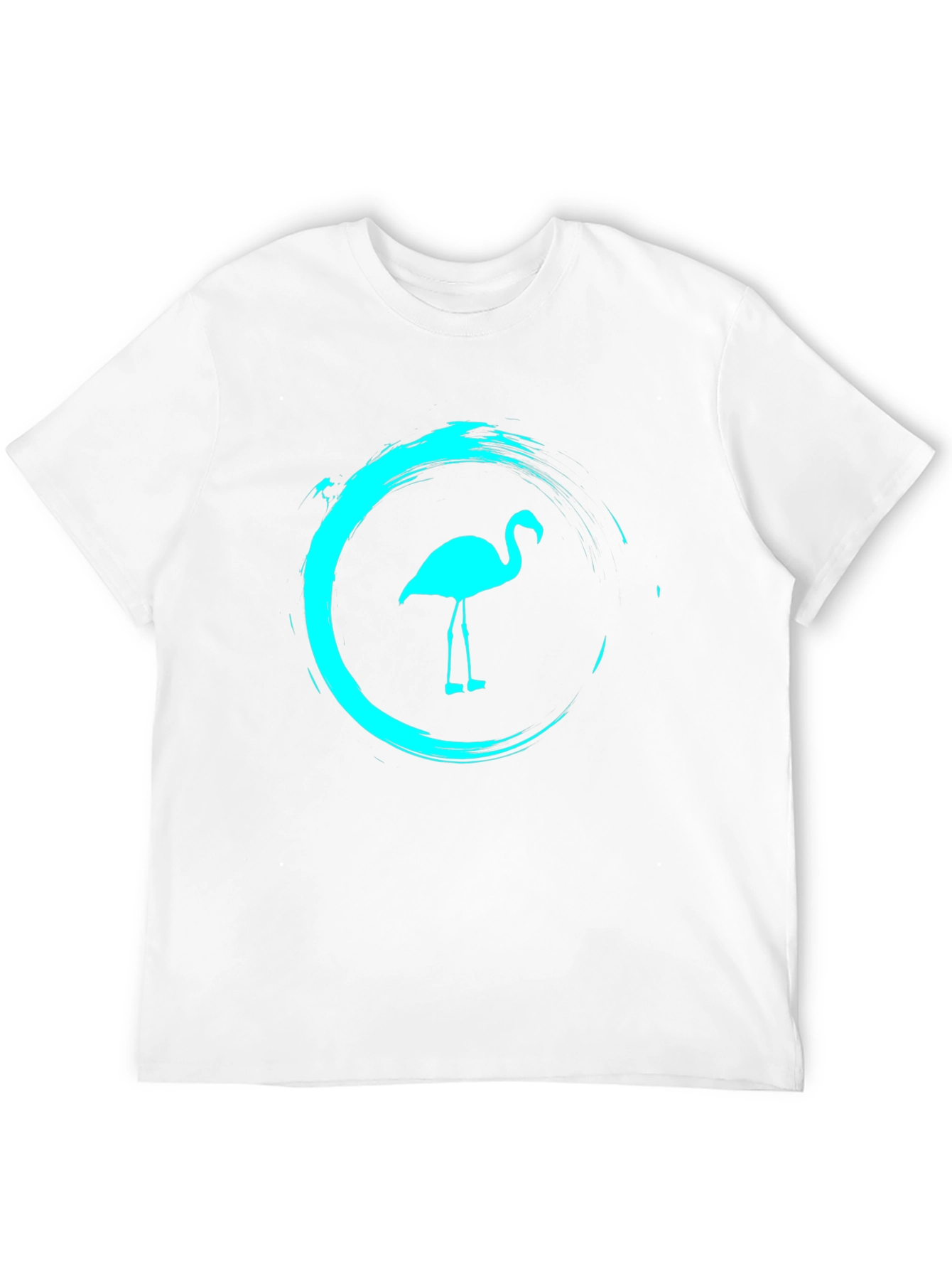 Mens Black Flamingo Graphic Tee