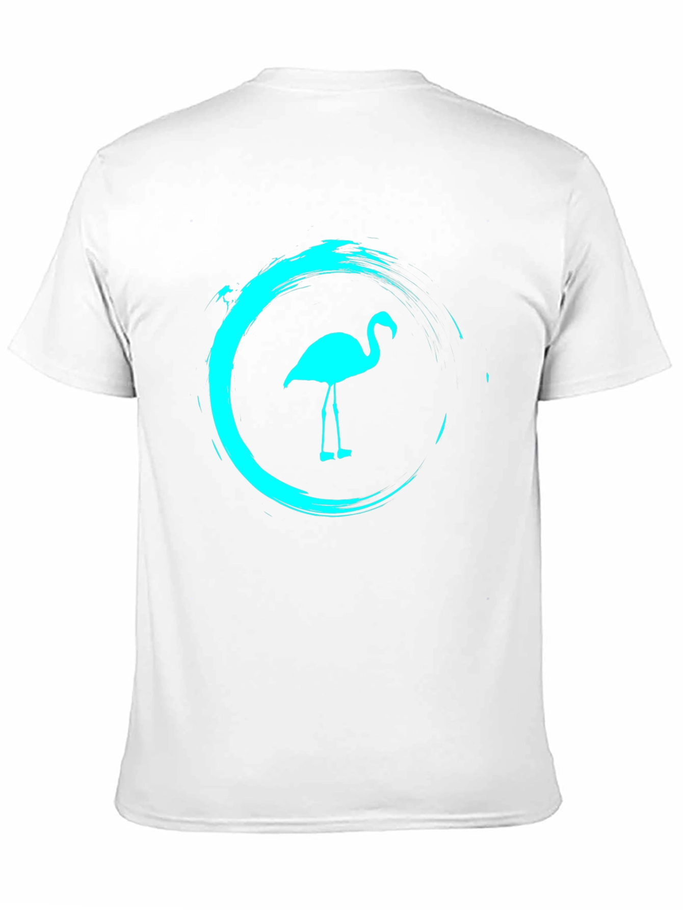 Mens Black Flamingo Graphic Tee