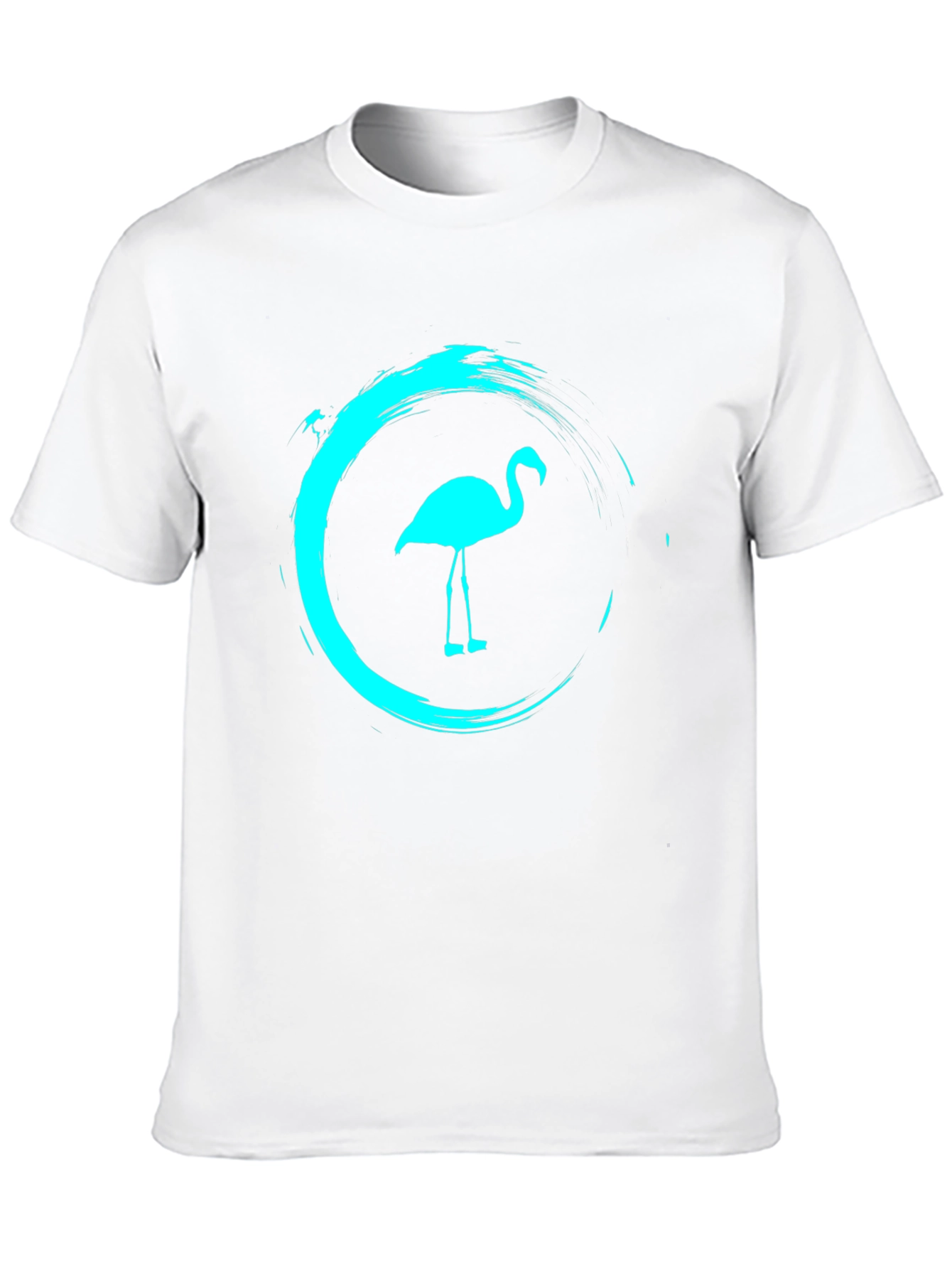 Mens Black Flamingo Graphic Tee