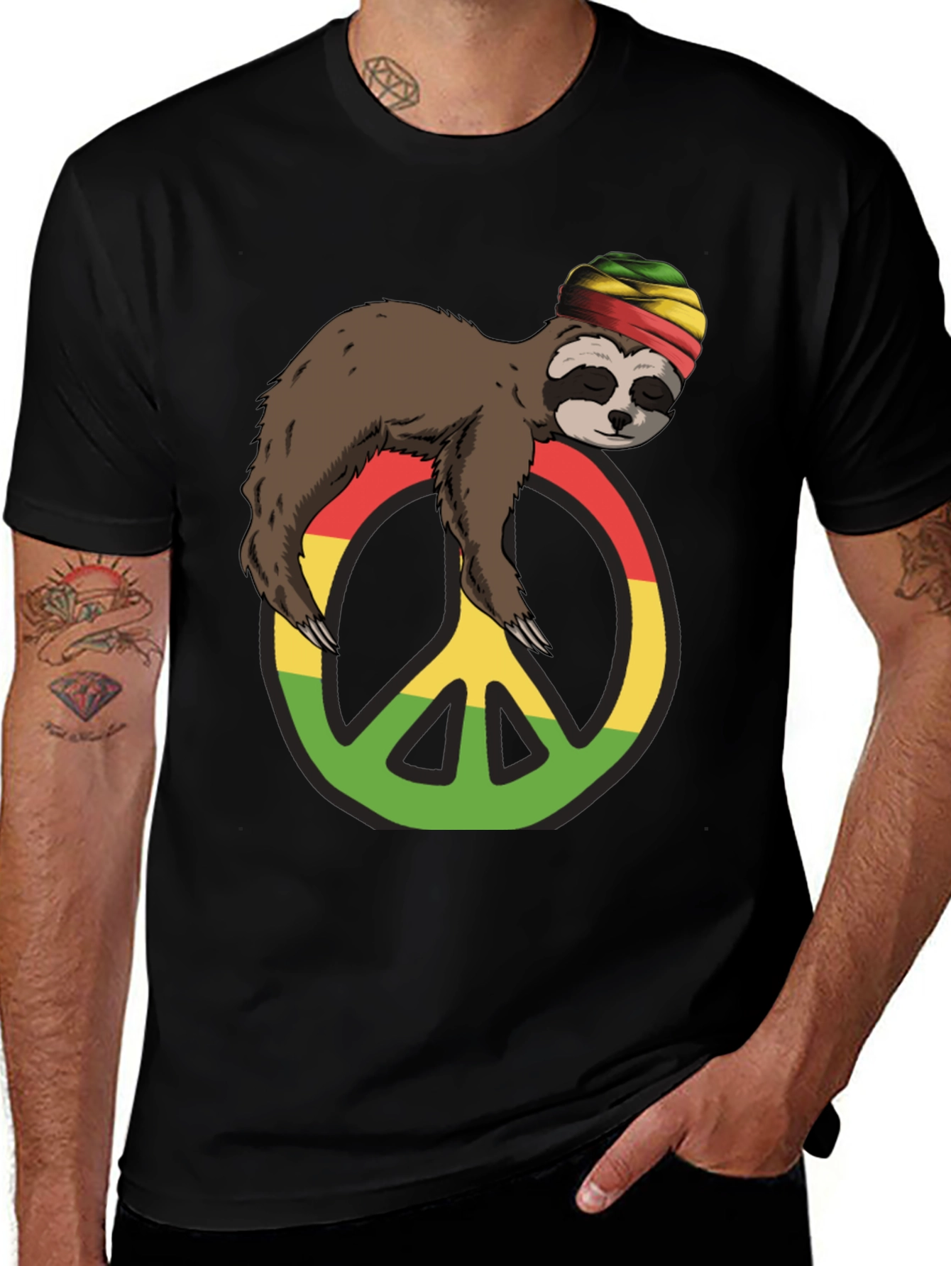 Peace Sloth Rastafarian Shirt