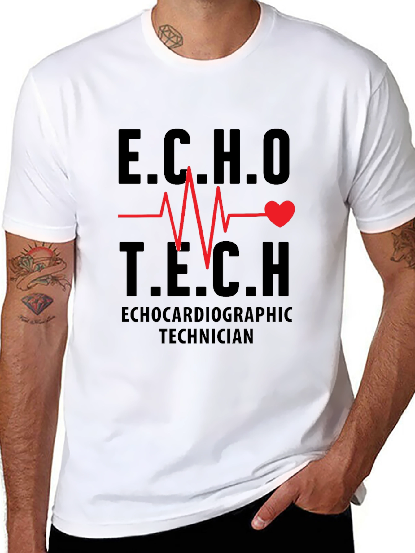 ECHO Tech T-Shirt - Cardiac Technician Tee