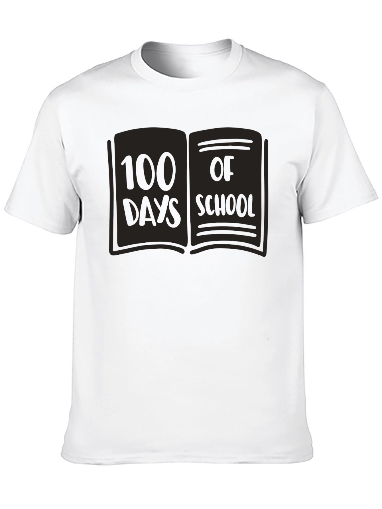 100 Days of School Book Graphic T-Shirt