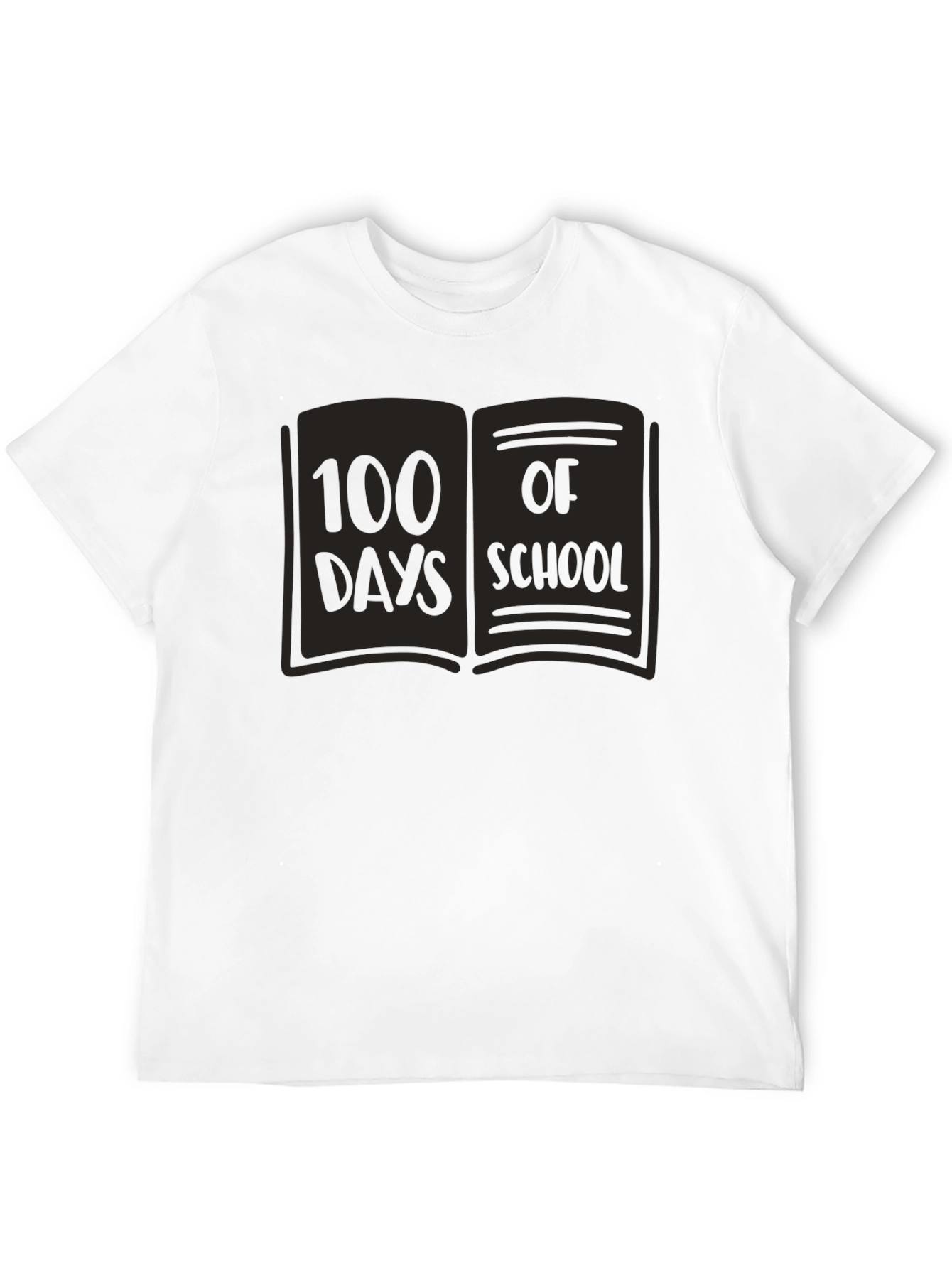 100 Days of School Book Graphic T-Shirt