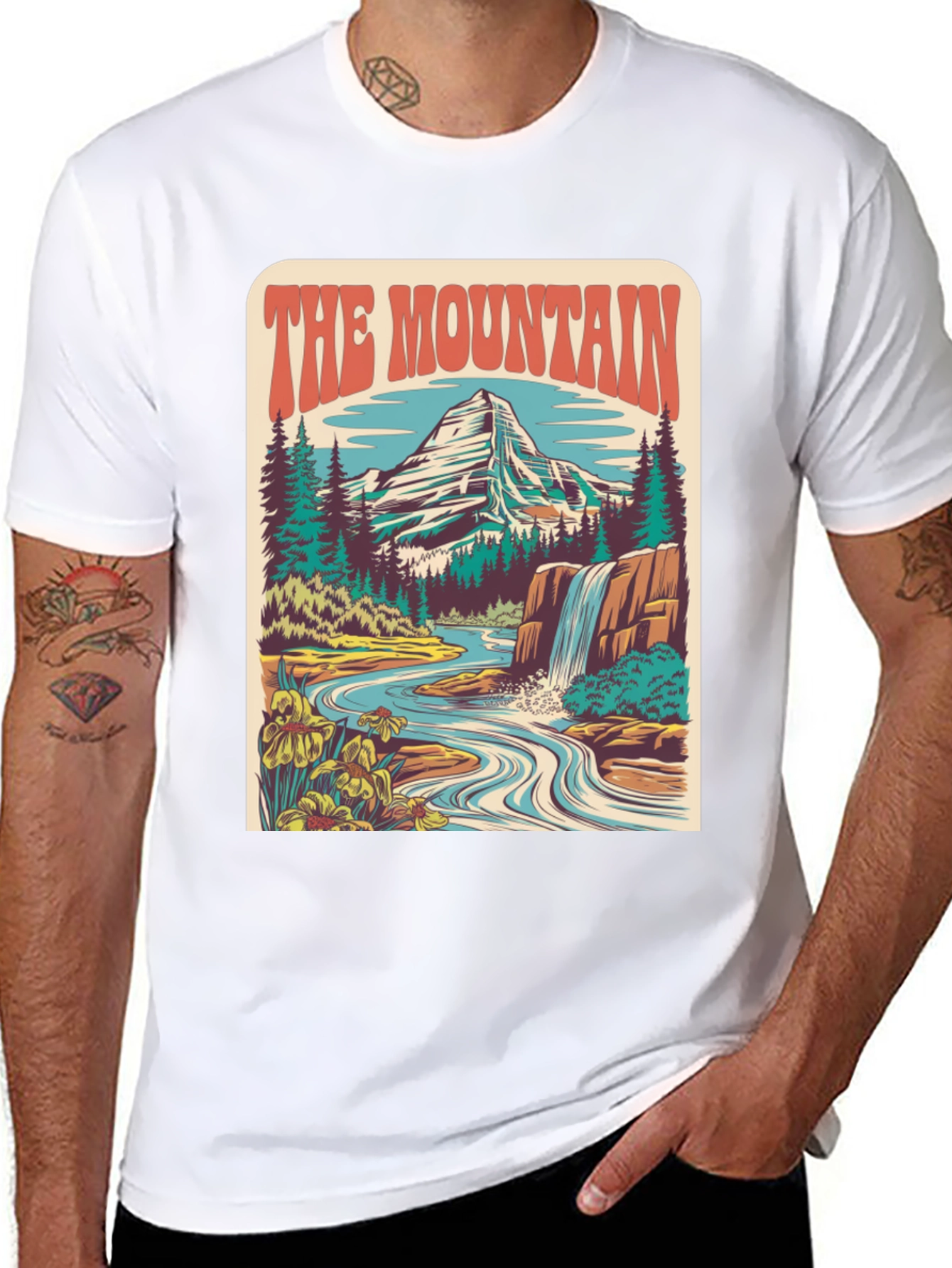 The Mountain Graphic Tee - Nature Lovers T-Shirt