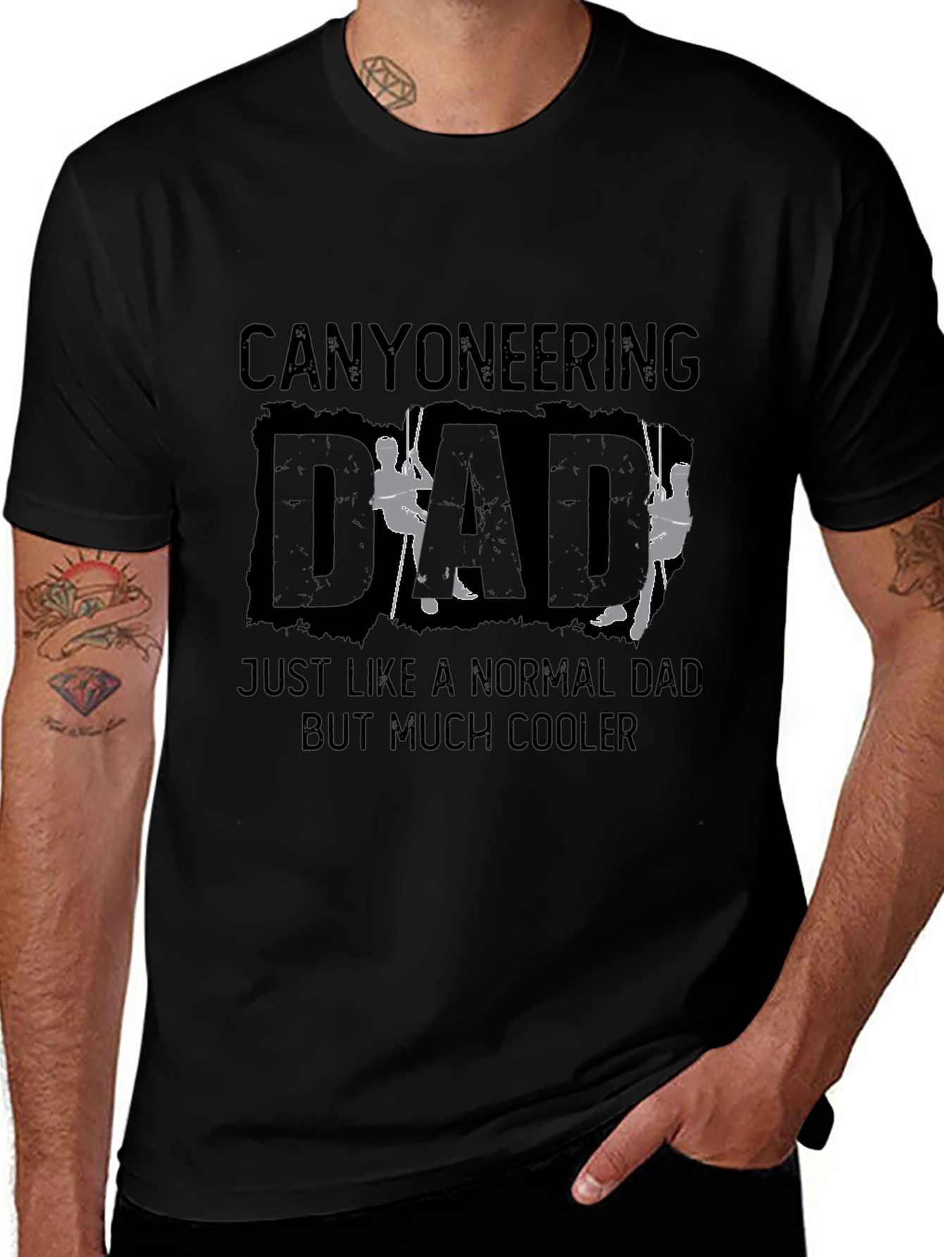 Canyoneering Dad T-Shirt - Cool Adventure Design