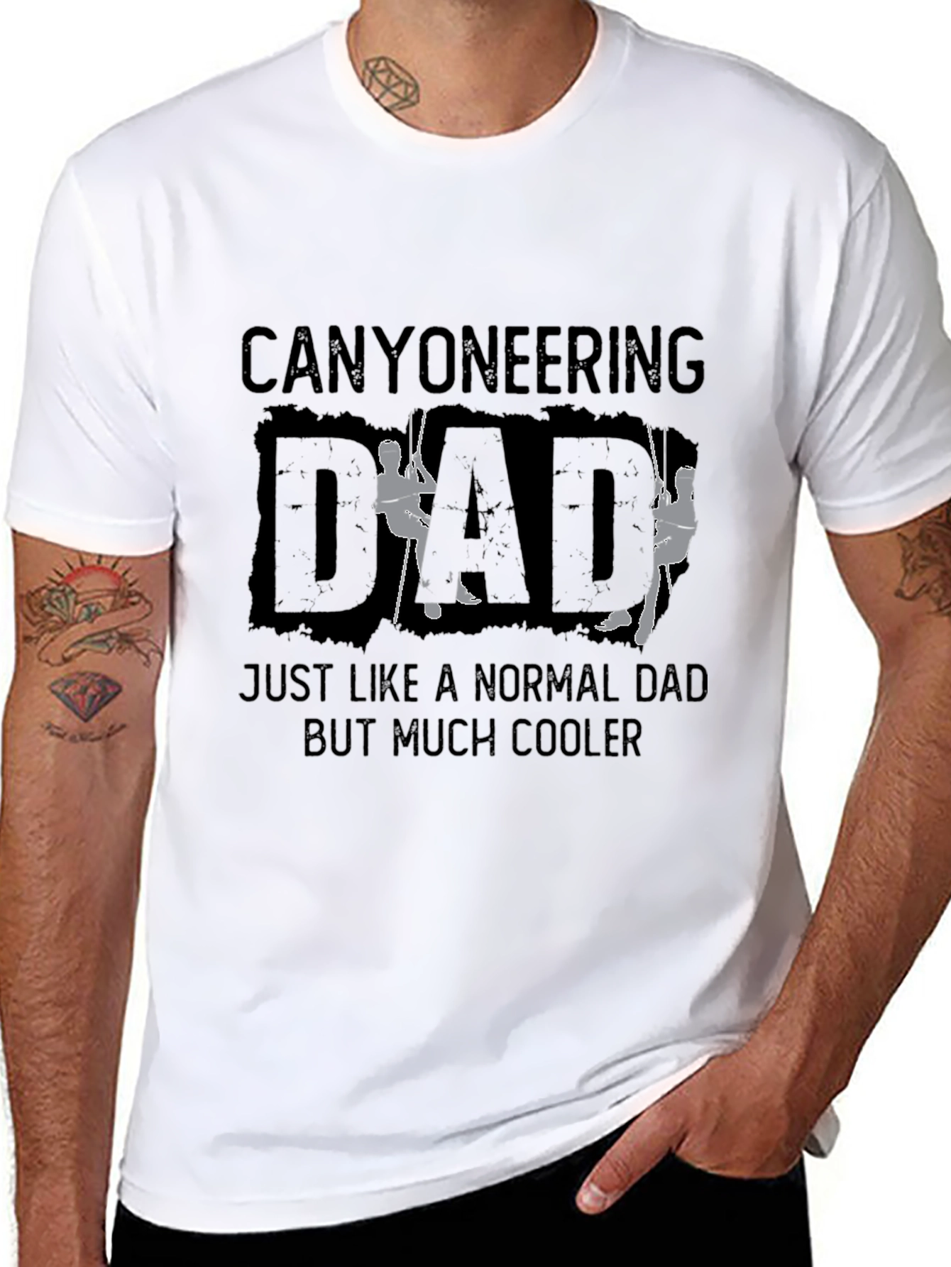 Canyoneering Dad T-Shirt - Cool Adventure Design