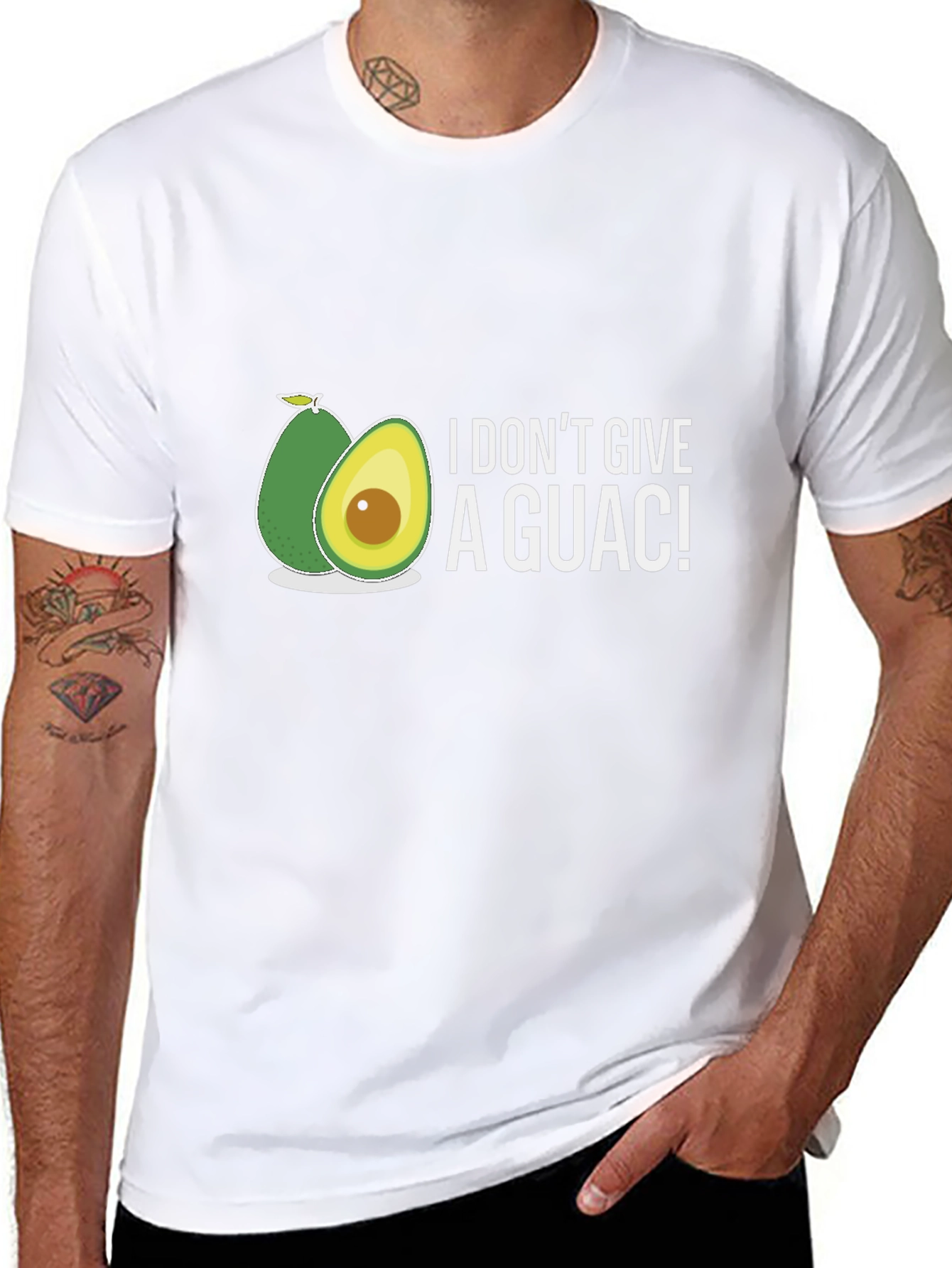 I Dont Give A Guac! Funny Avocado Graphic T-Shirt