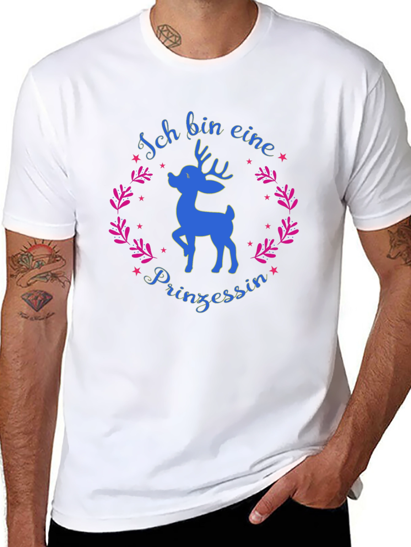 Ich Bin Eine Prinzessin T-Shirt - Deer Princess Tee