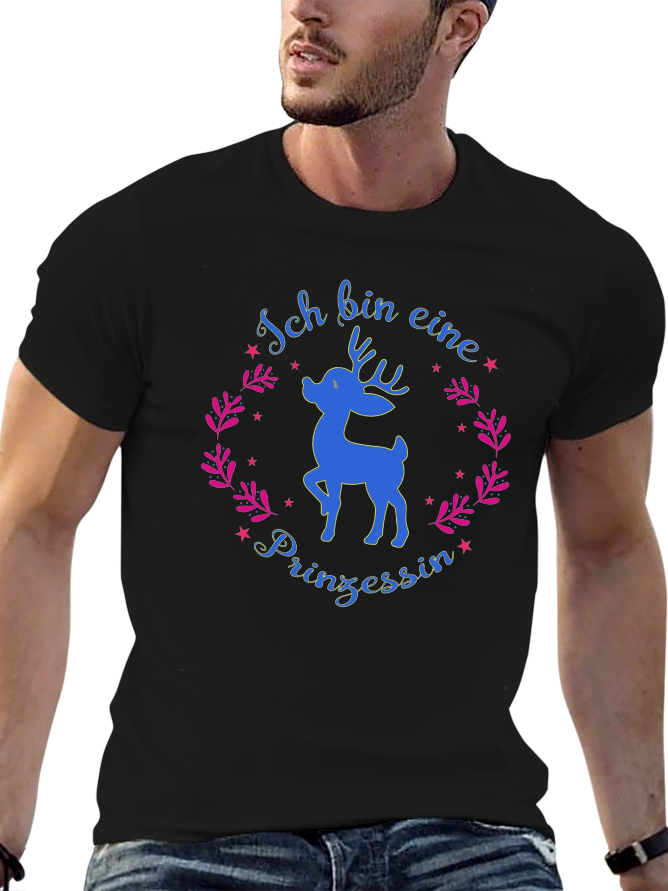 Ich Bin Eine Prinzessin T-Shirt - Deer Princess Tee