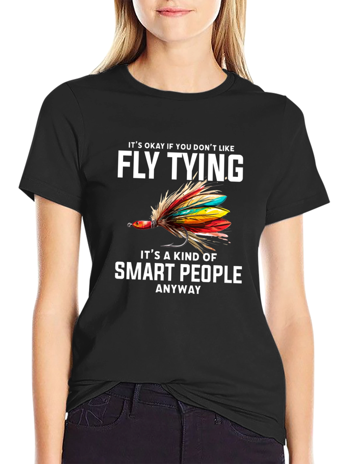 Fly Tying Smart People Graphic Tee