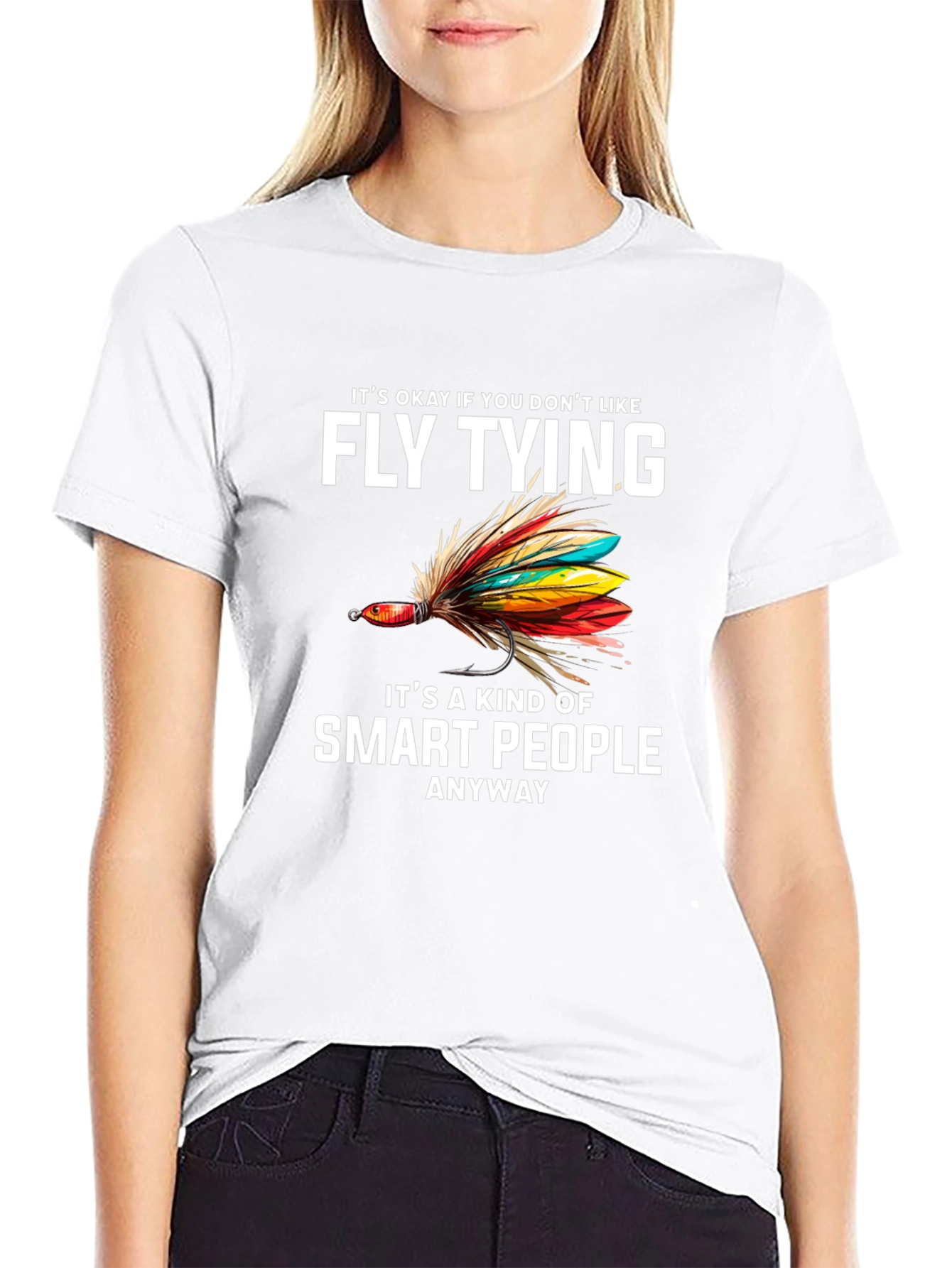 Fly Tying Smart People Graphic Tee
