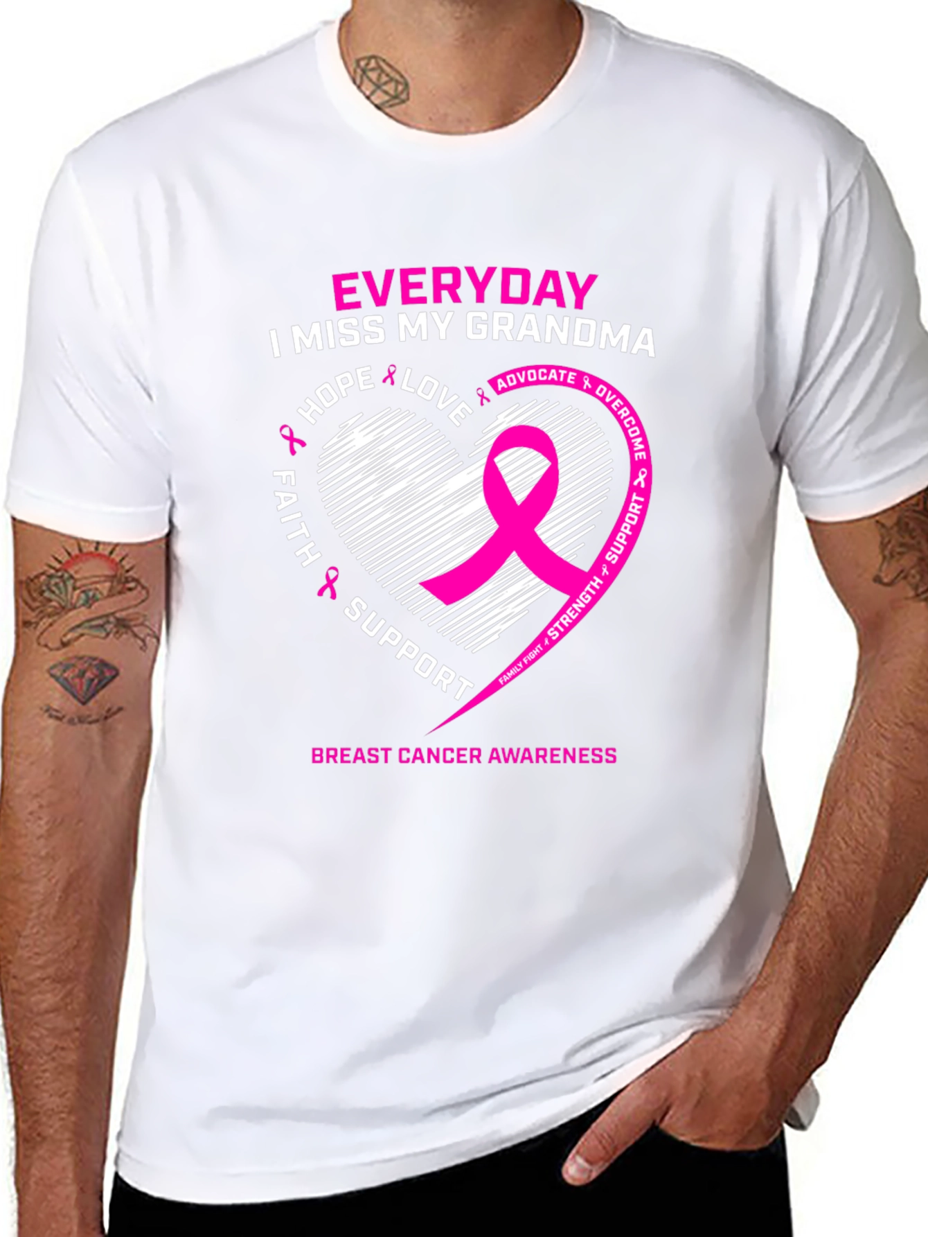 Breast Cancer Awareness I Miss My Grandma T-Shirt