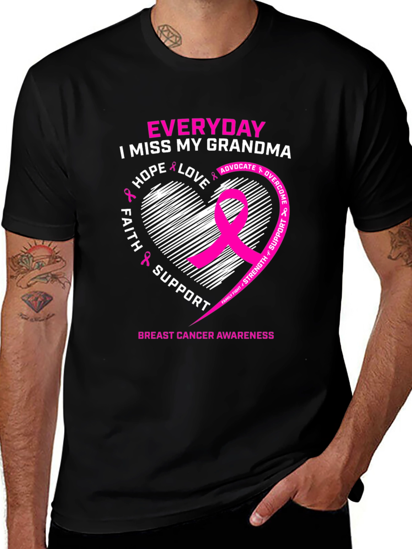 Breast Cancer Awareness I Miss My Grandma T-Shirt