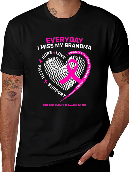 Breast Cancer Awareness I Miss My Grandma T-Shirt