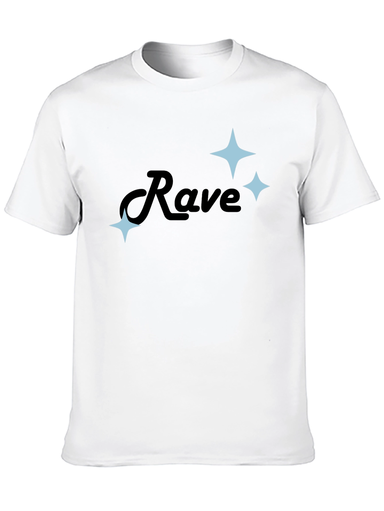 Rave T-Shirt - Black with Sparkle Graphics