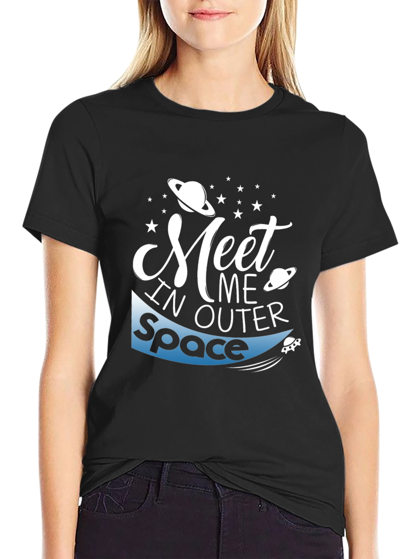 Meet Me in Outer Space Graphic T-Shirt