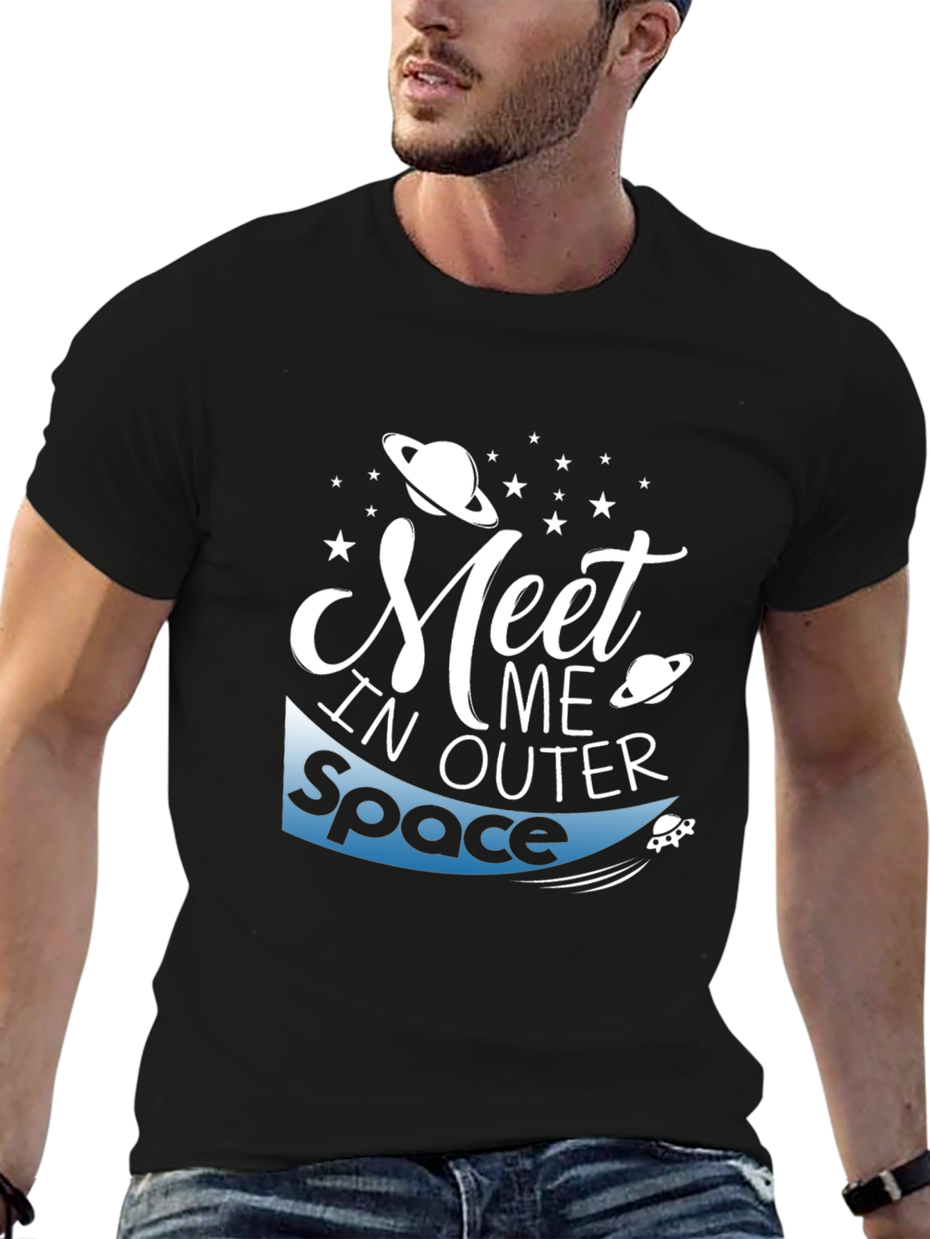Meet Me in Outer Space Graphic T-Shirt