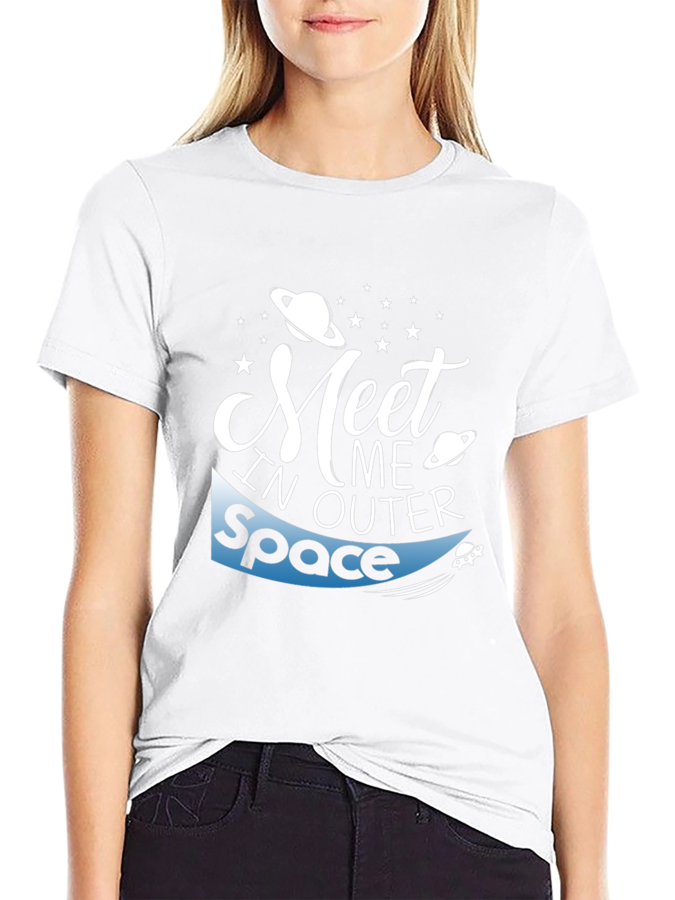 Meet Me in Outer Space Graphic T-Shirt