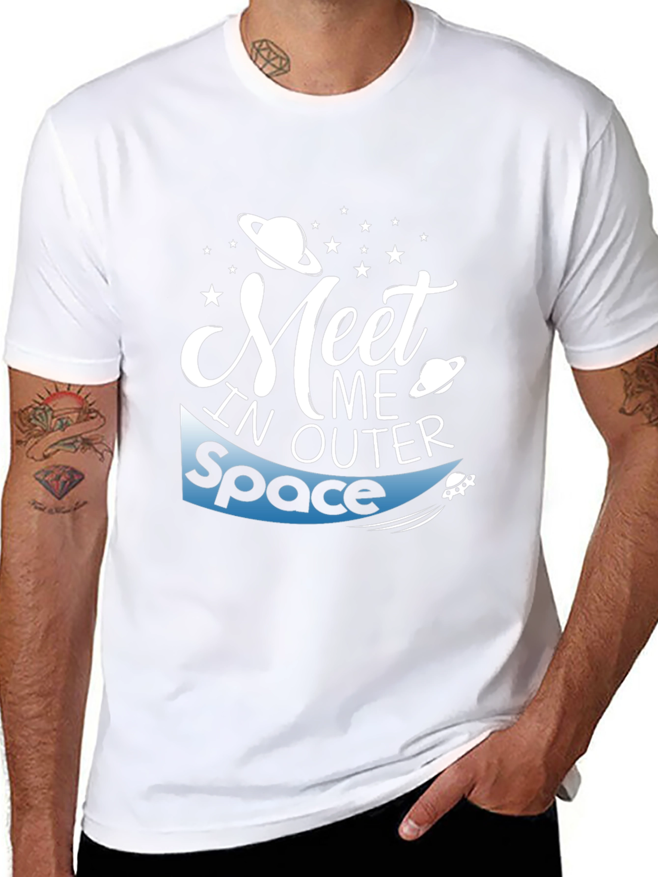 Meet Me in Outer Space Graphic T-Shirt