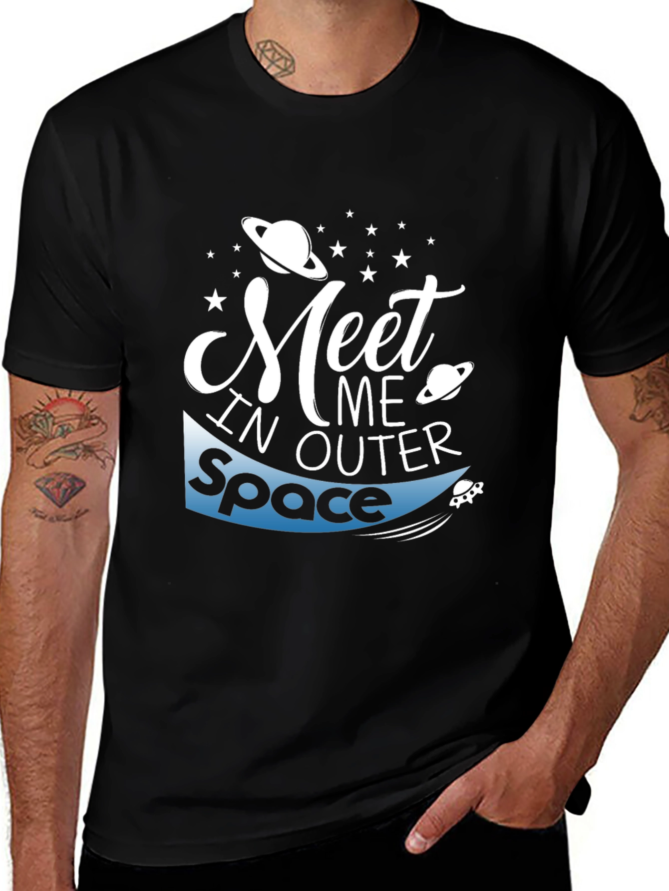 Meet Me in Outer Space Graphic T-Shirt