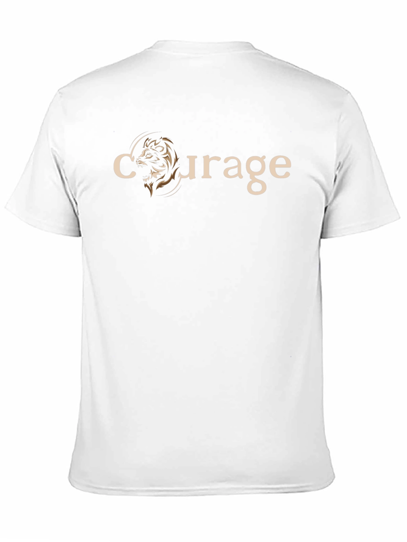 Courage Lion Graphic Tee - Black