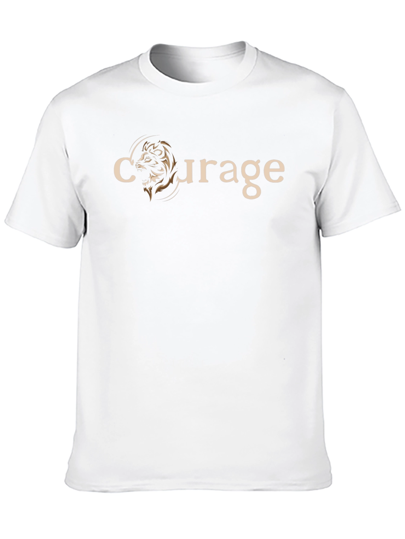 Courage Lion Graphic Tee - Black