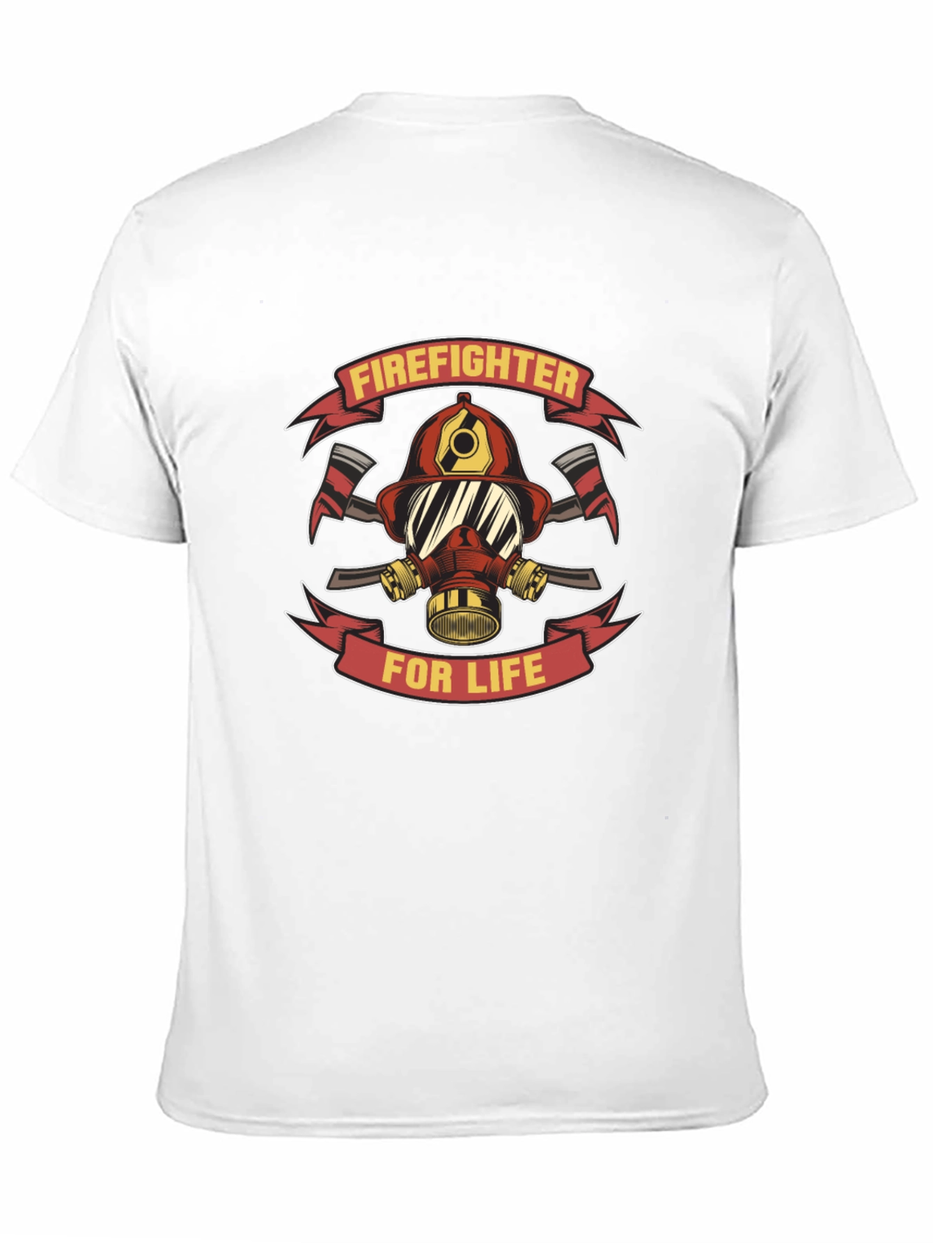 Firefighter For Life Black T-Shirt