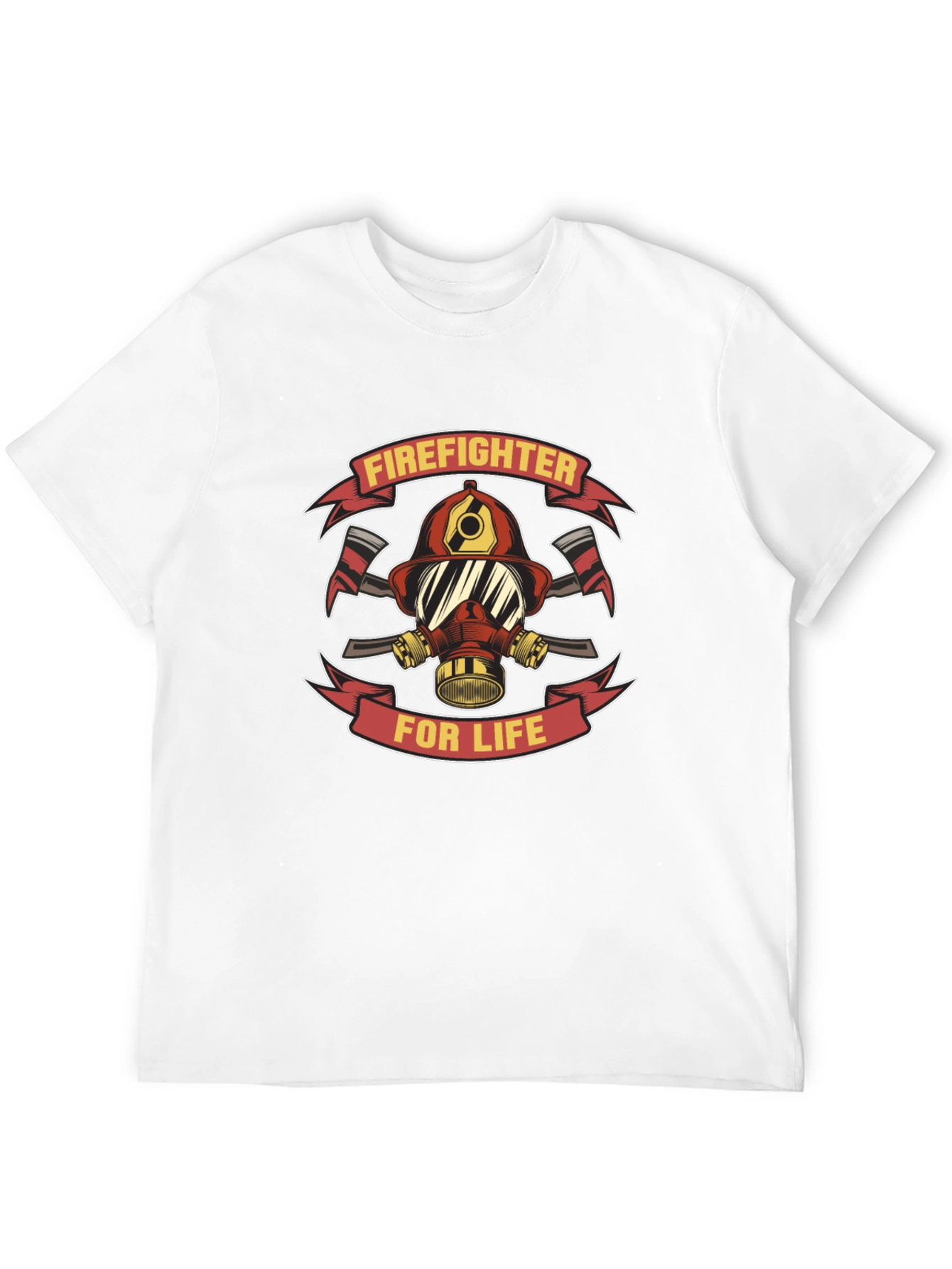 Firefighter For Life Black T-Shirt